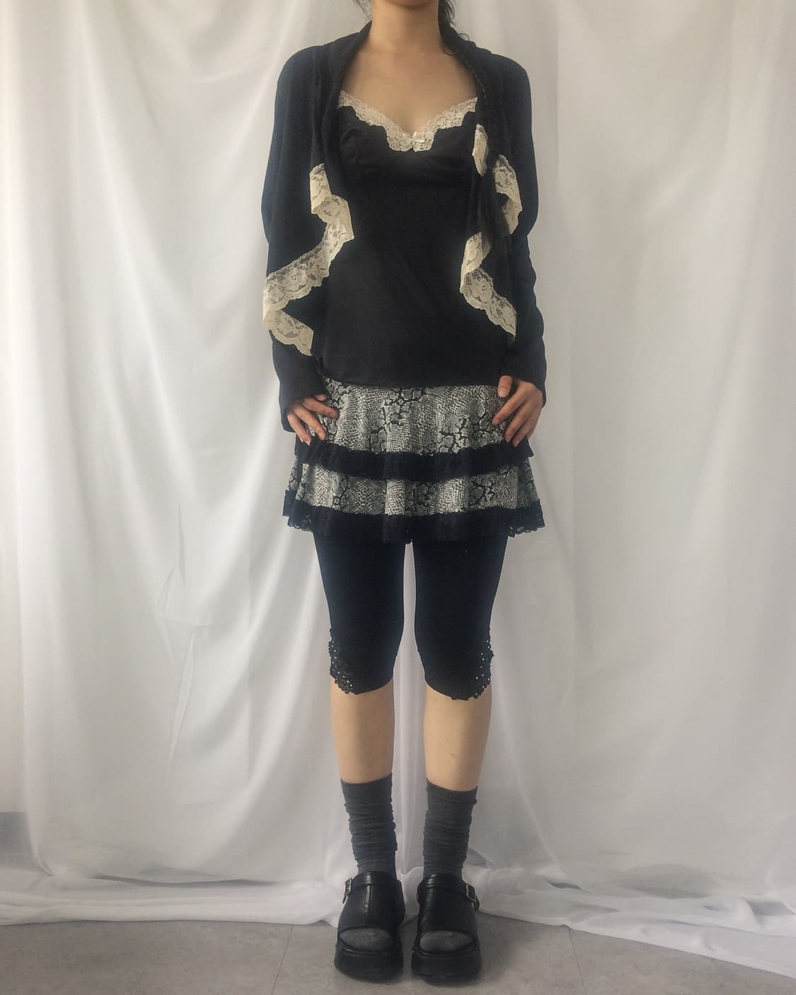 Lace trimming sleeveless 상품이미지5