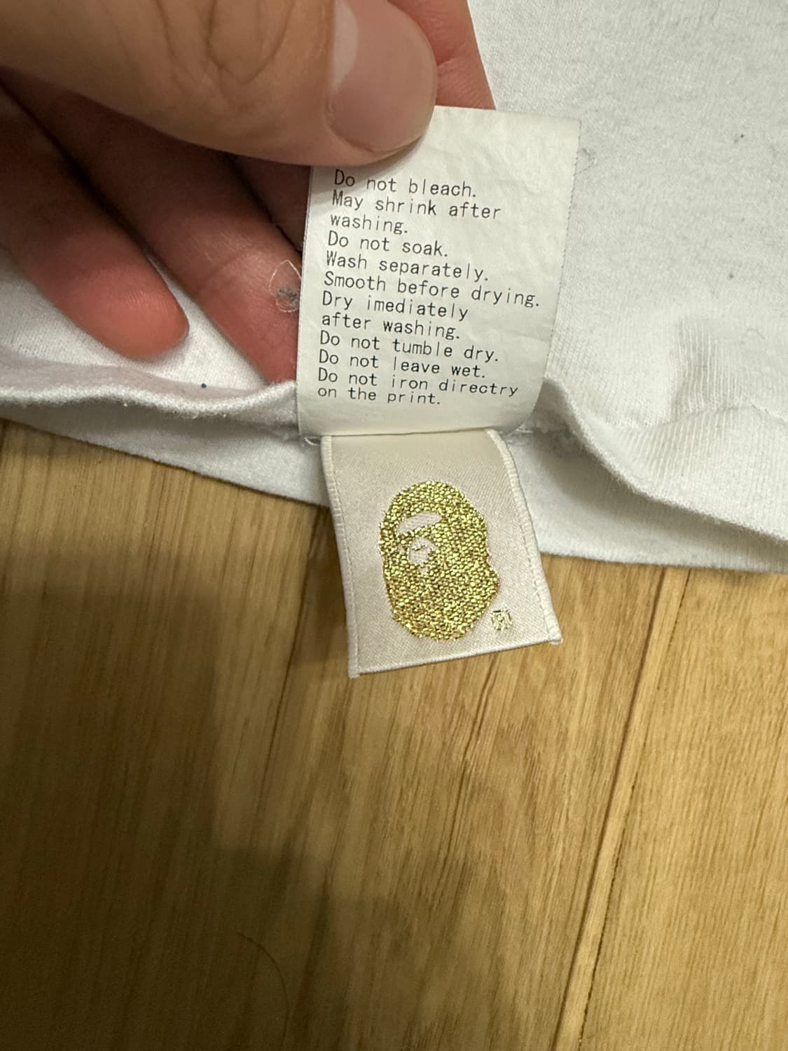 베이프 롱슬리브 XL 상품이미지2