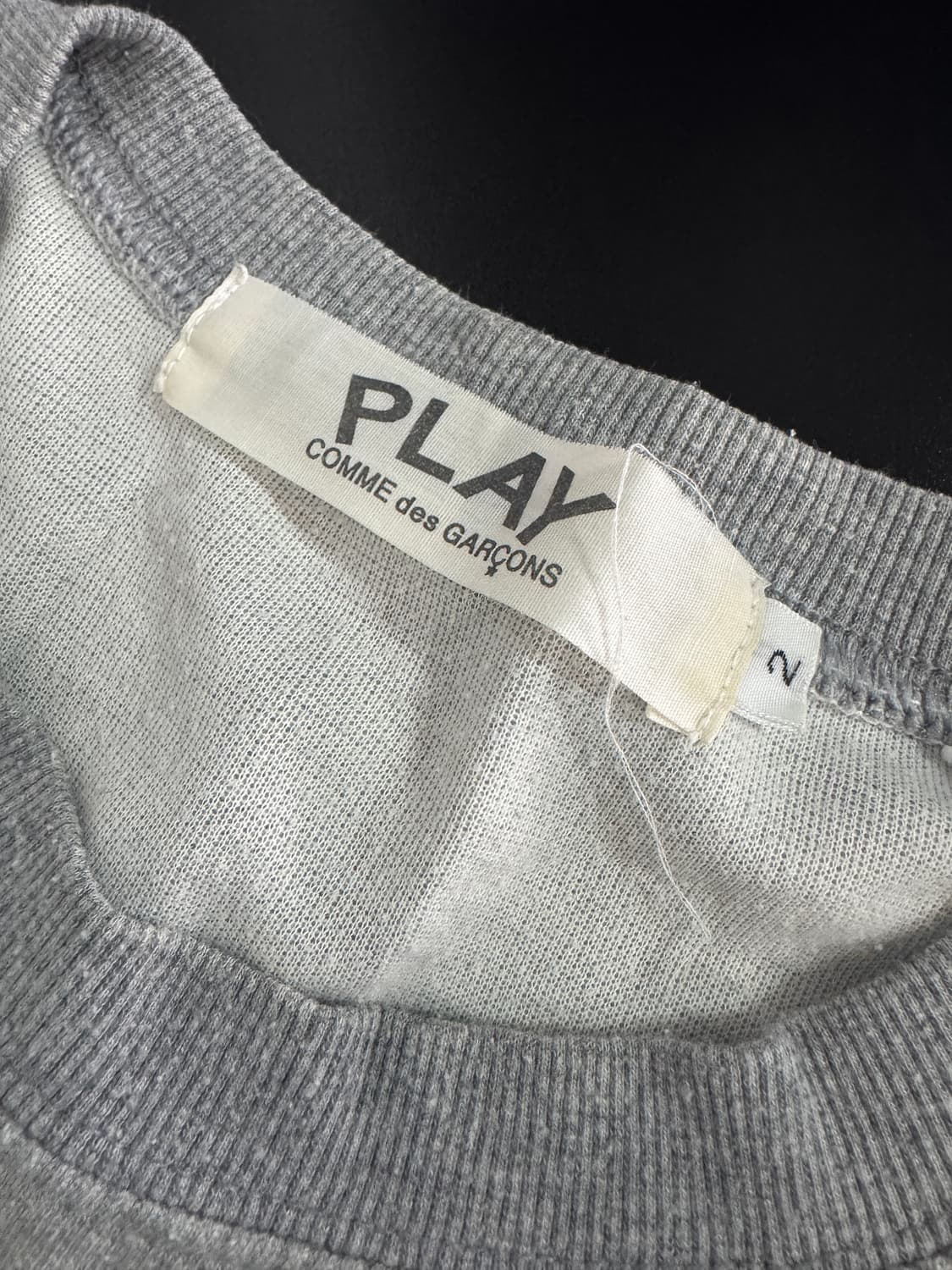 정품!! 꼼데가르송 하트 로고 긴팔 롱 슬리브 맨투맨 2 상품이미지3