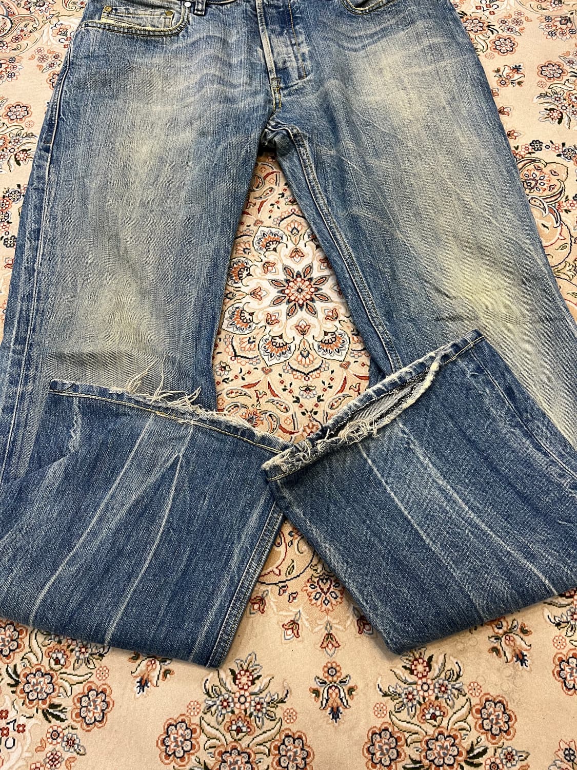 디젤 워싱 플레어 데님팬츠 상품이미지6