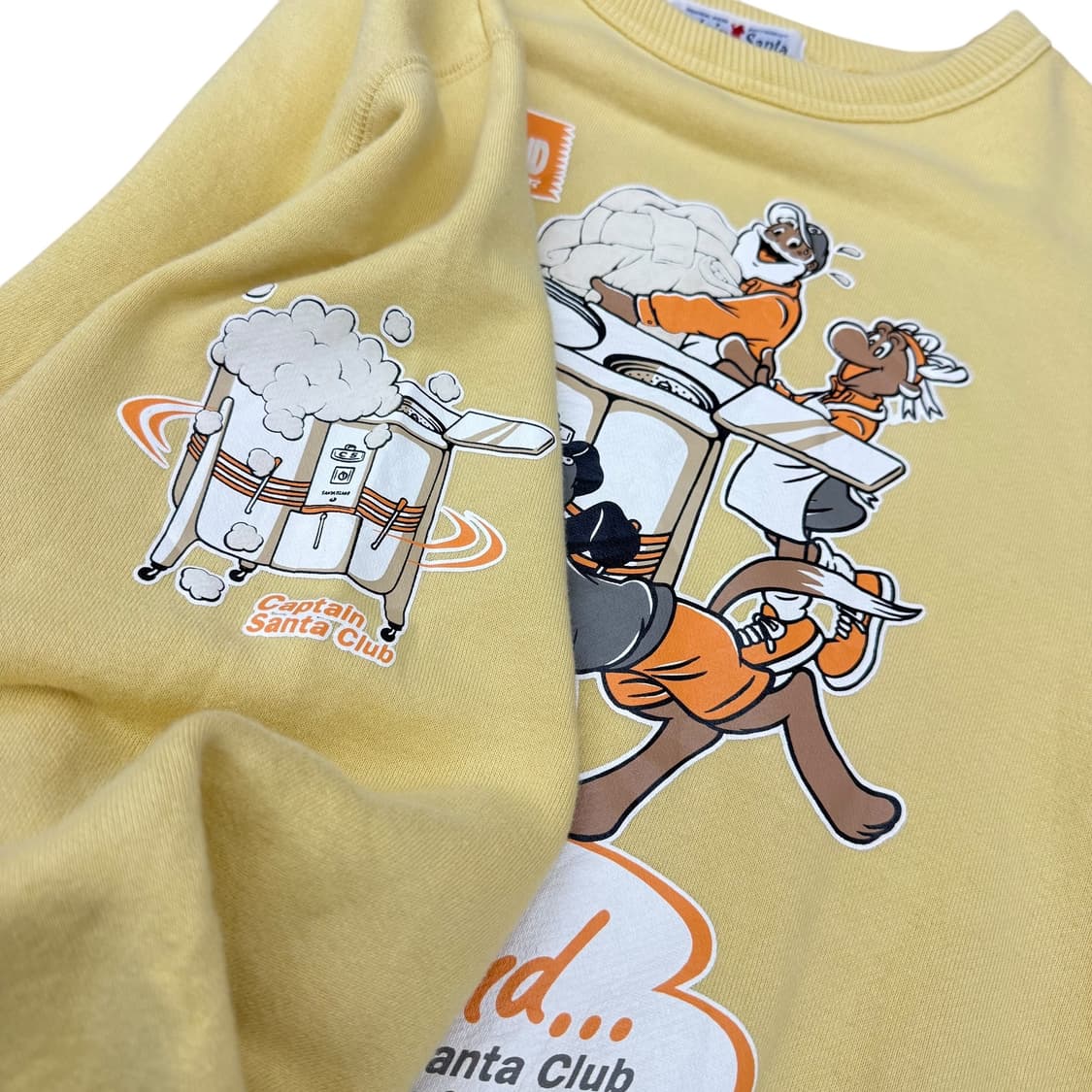 캡틴 산타 레몬 노랑 그래픽 맨투맨 상품이미지4