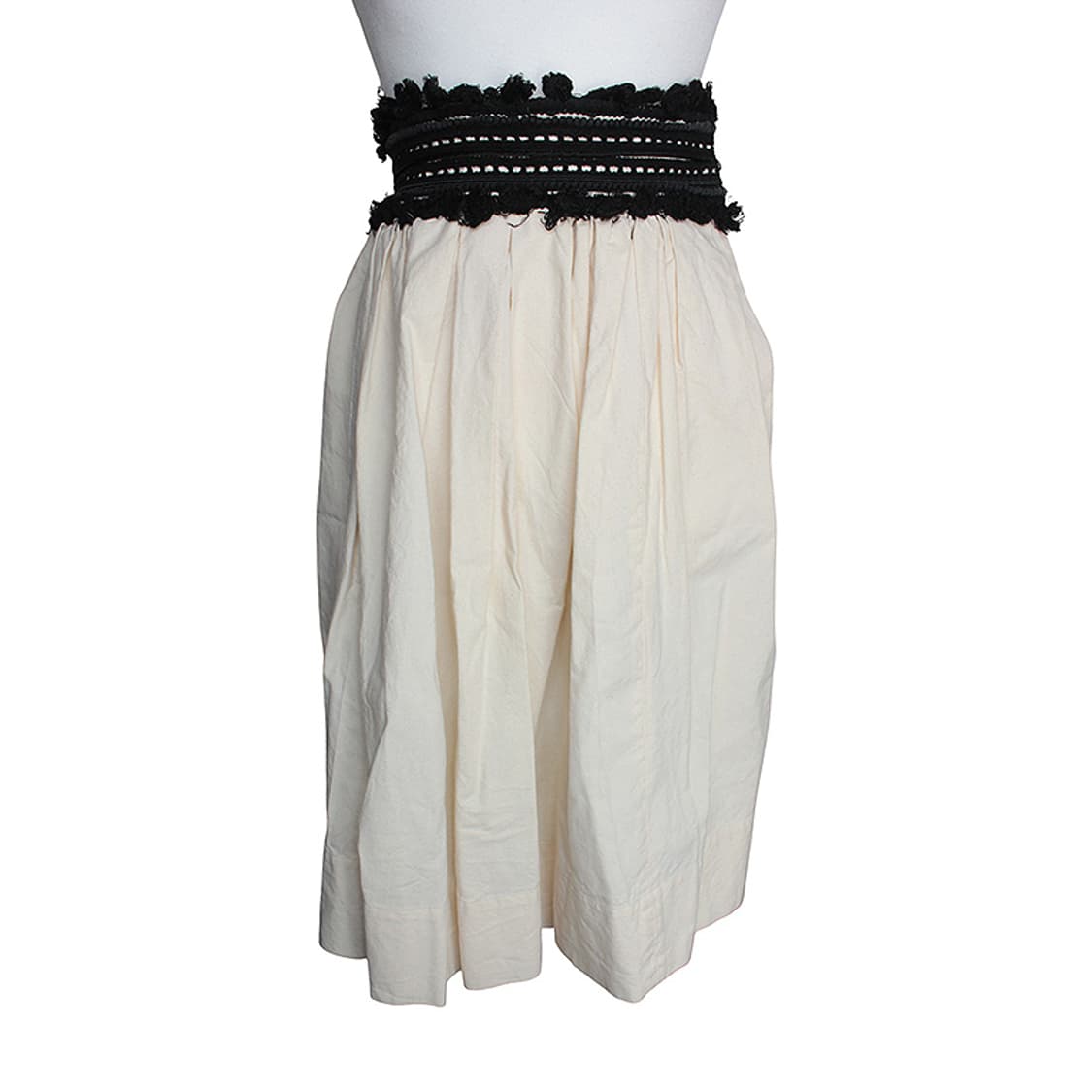 이자벨 마랑 블랙 테슬 순면 스커트 44 상품이미지1