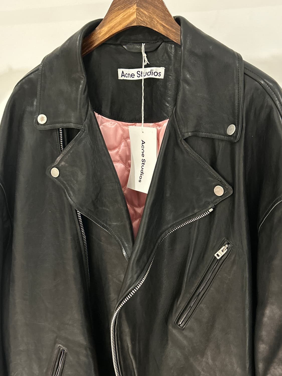 Acne Studios Leather Rider Jacket 상품이미지3