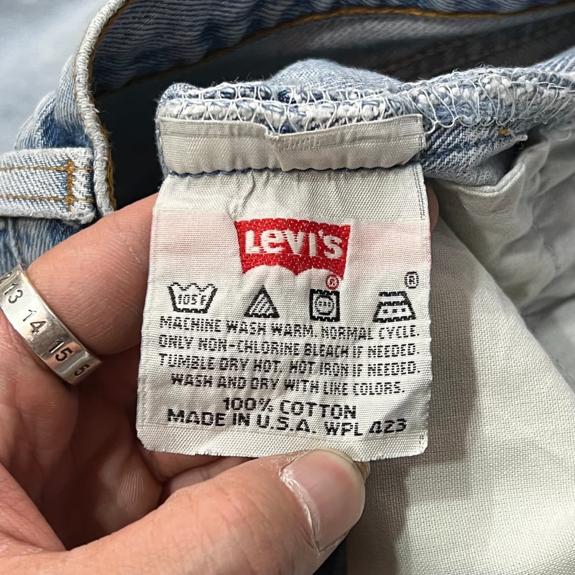 USA 리바이스 501 데님 팬츠 y14793 상품이미지8