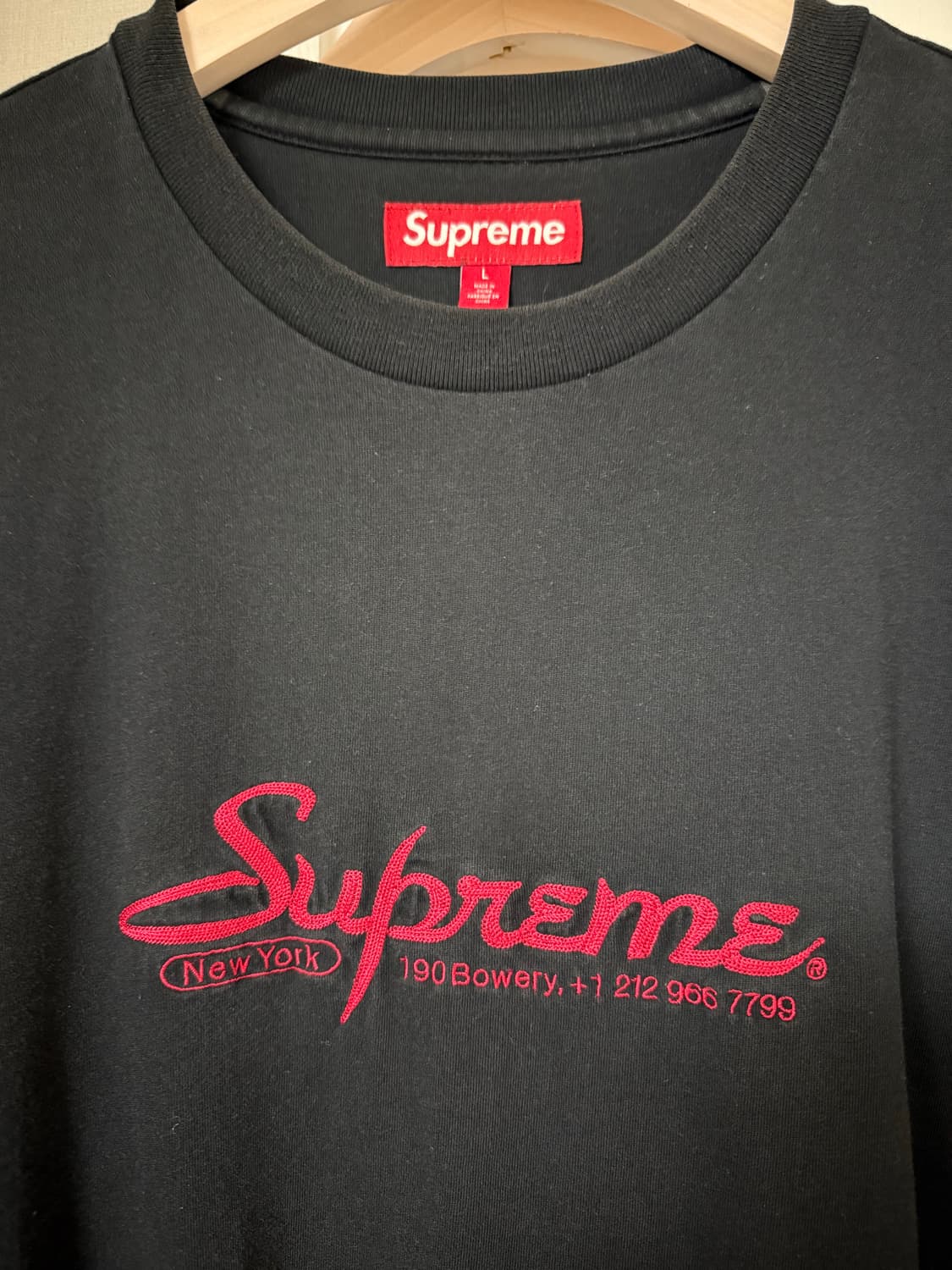 슈프림 Supreme 컨택트 숏슬리브 탑 블랙 24ss 상품이미지2