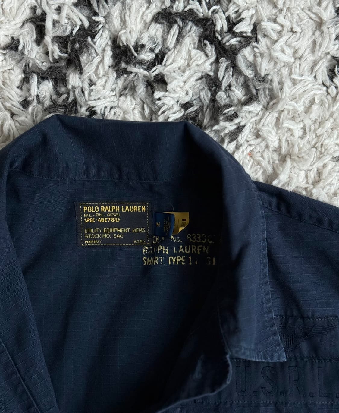 폴로 랄프로렌 정글 퍼티그 립스탑 오버셔츠 M 상품이미지4