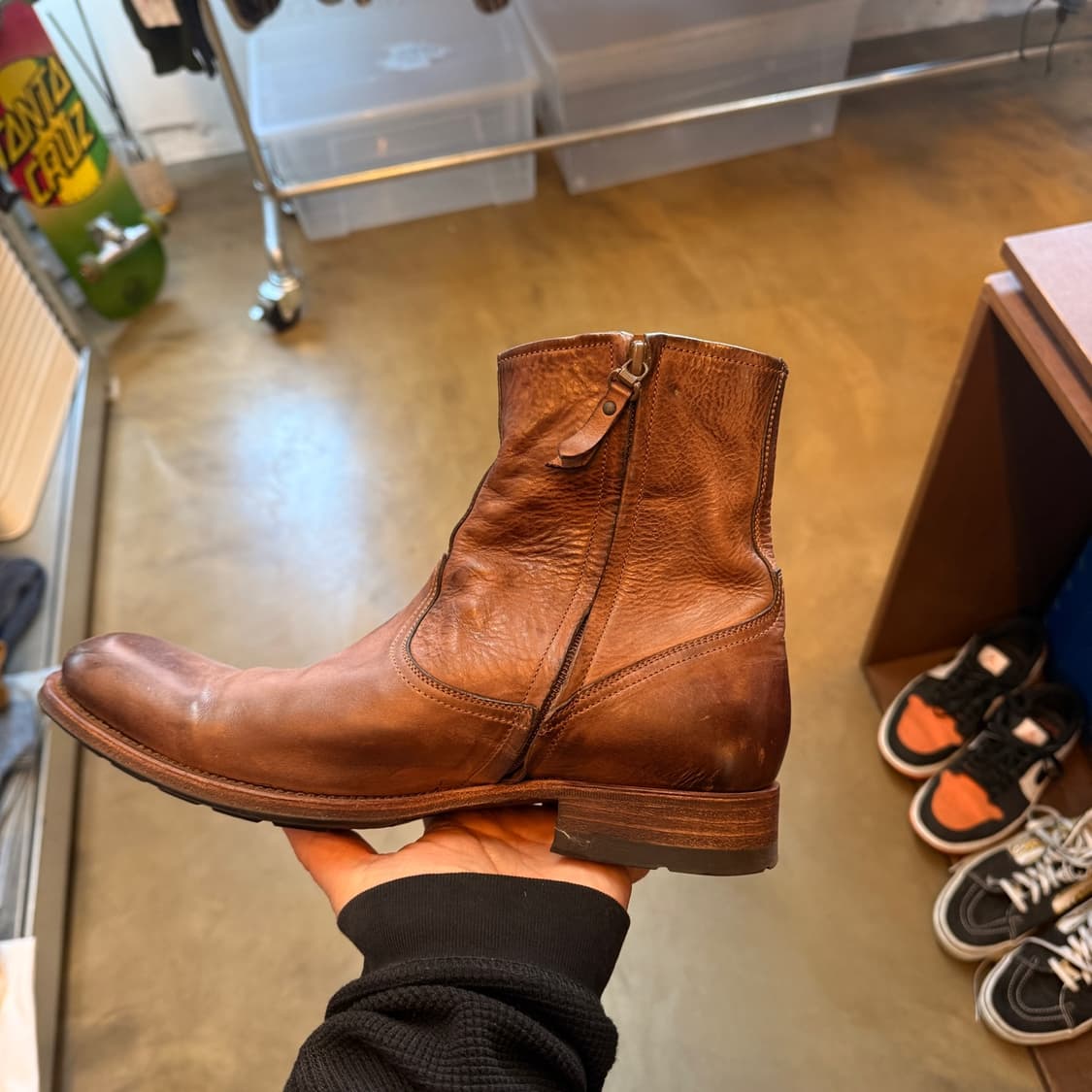 N.D.C 핸드메이드 집업 레더어퍼 웨스턴부츠 UK8 270 상품이미지6