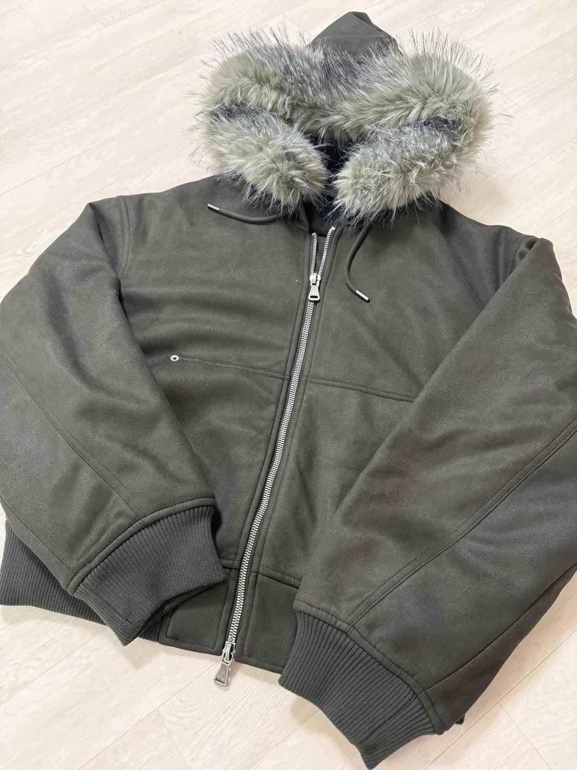 자라 스웨이드 퍼 패딩 자켓 상품이미지2