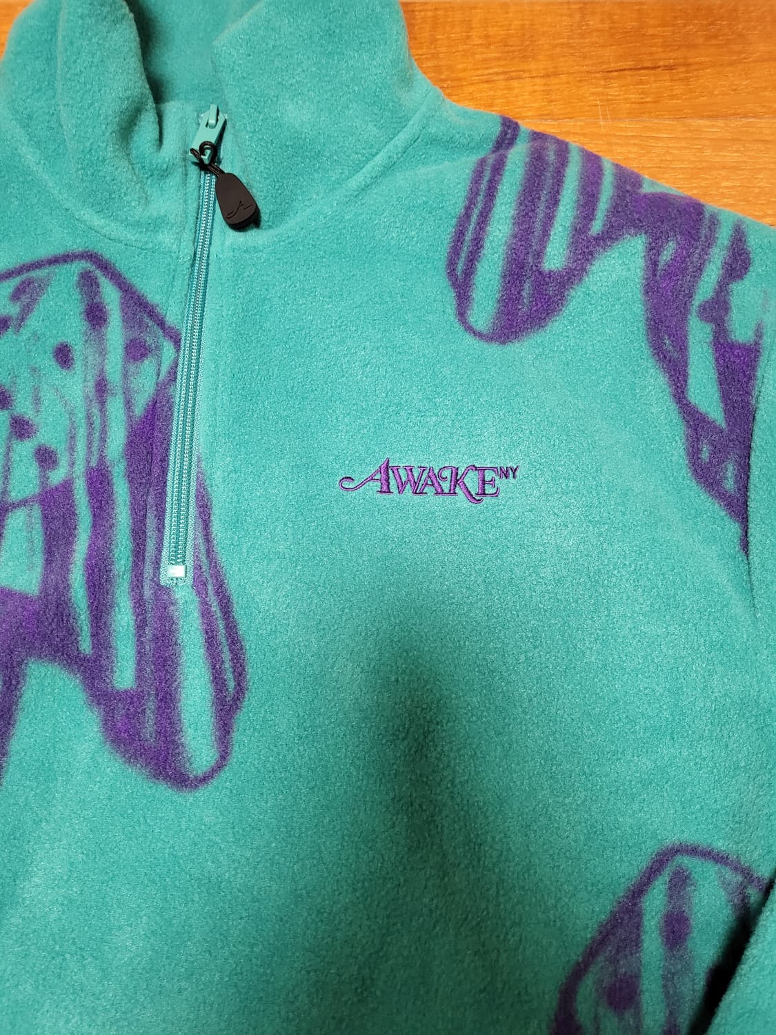 Awake NY 어웨이크 뉴욕 플리스 후리스 다이스 풀오버 반집업 L 상품이미지6