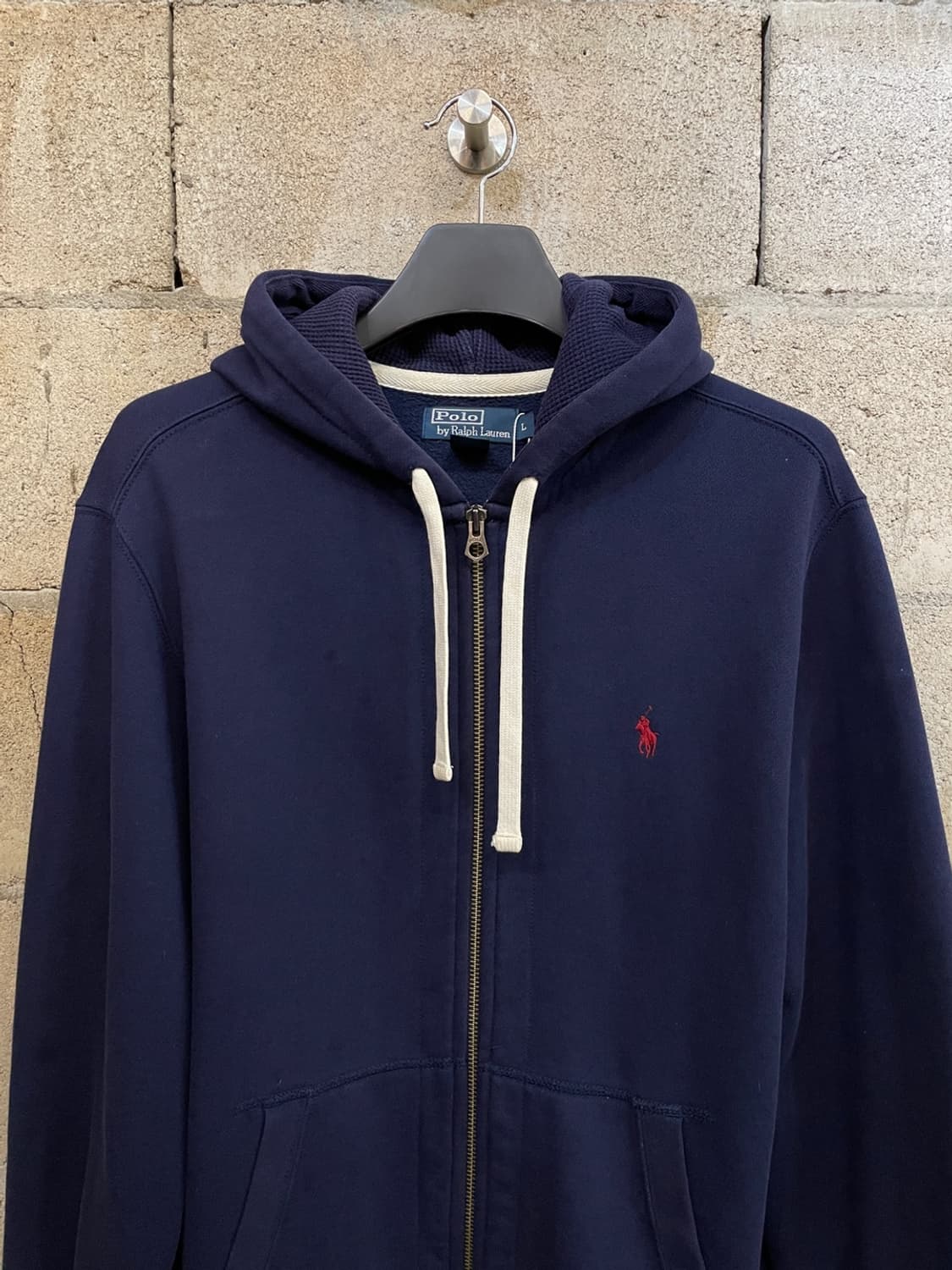 폴로 랄프로렌 네이비 후드집업 상품이미지2