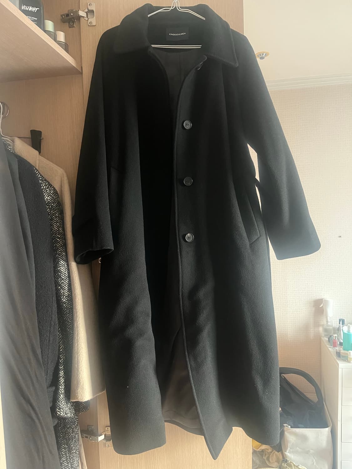 킨더살몬 캐시미어 싱글 코트 s 상품이미지6