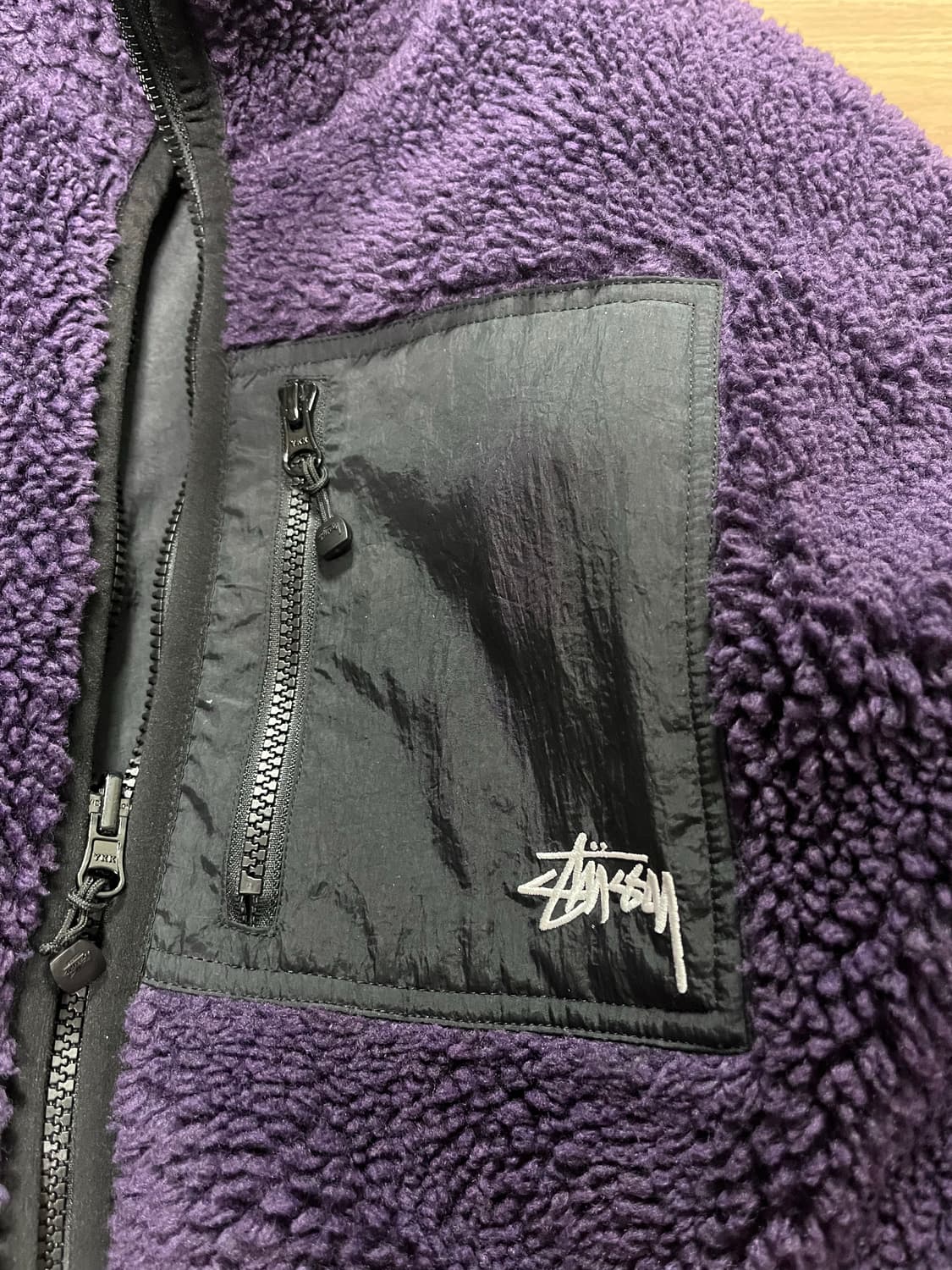 스투시 쉐르파 리버시블 자켓 퍼플 XL 상품이미지2