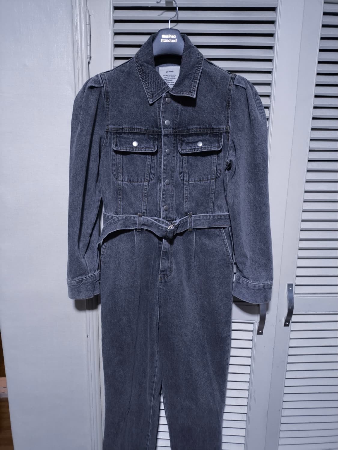 S 바이플로우 데님 점프슈트 청 그레이 상품이미지1