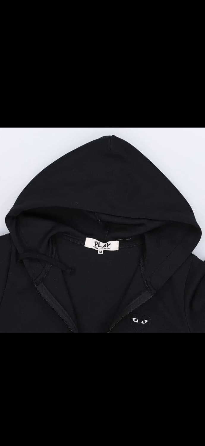 꼼데가르송 여성 빅블랙하트 후드집업 0107H1 상품이미지3