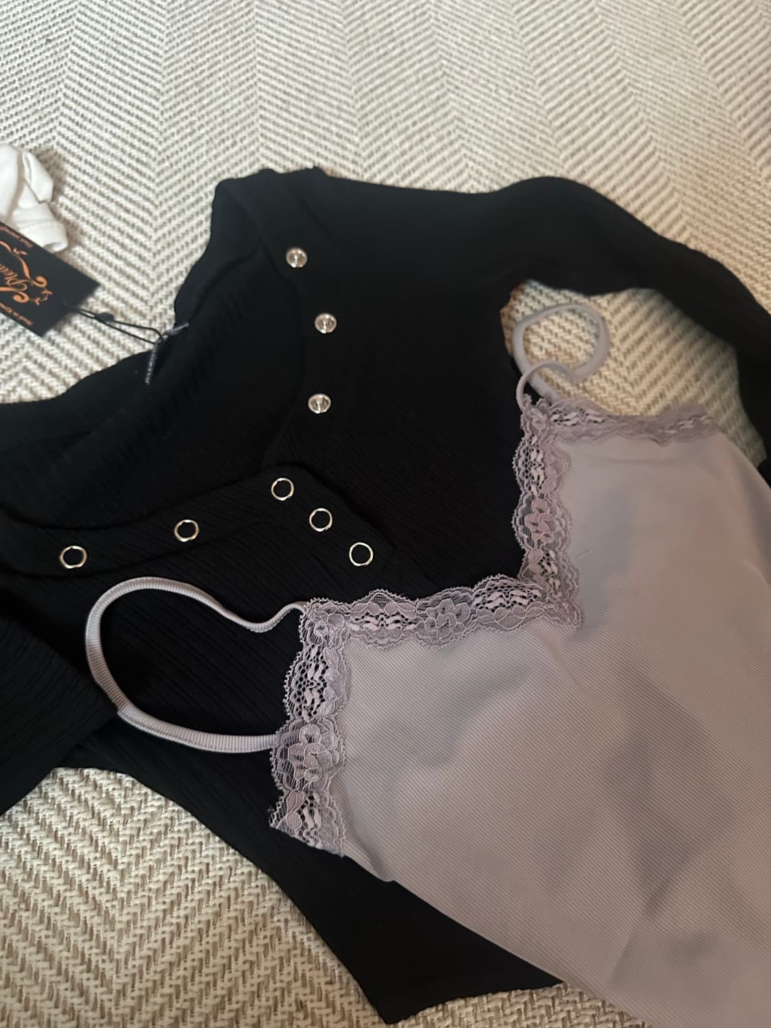 플리즈팔로우 니트탑+나시 상품이미지1