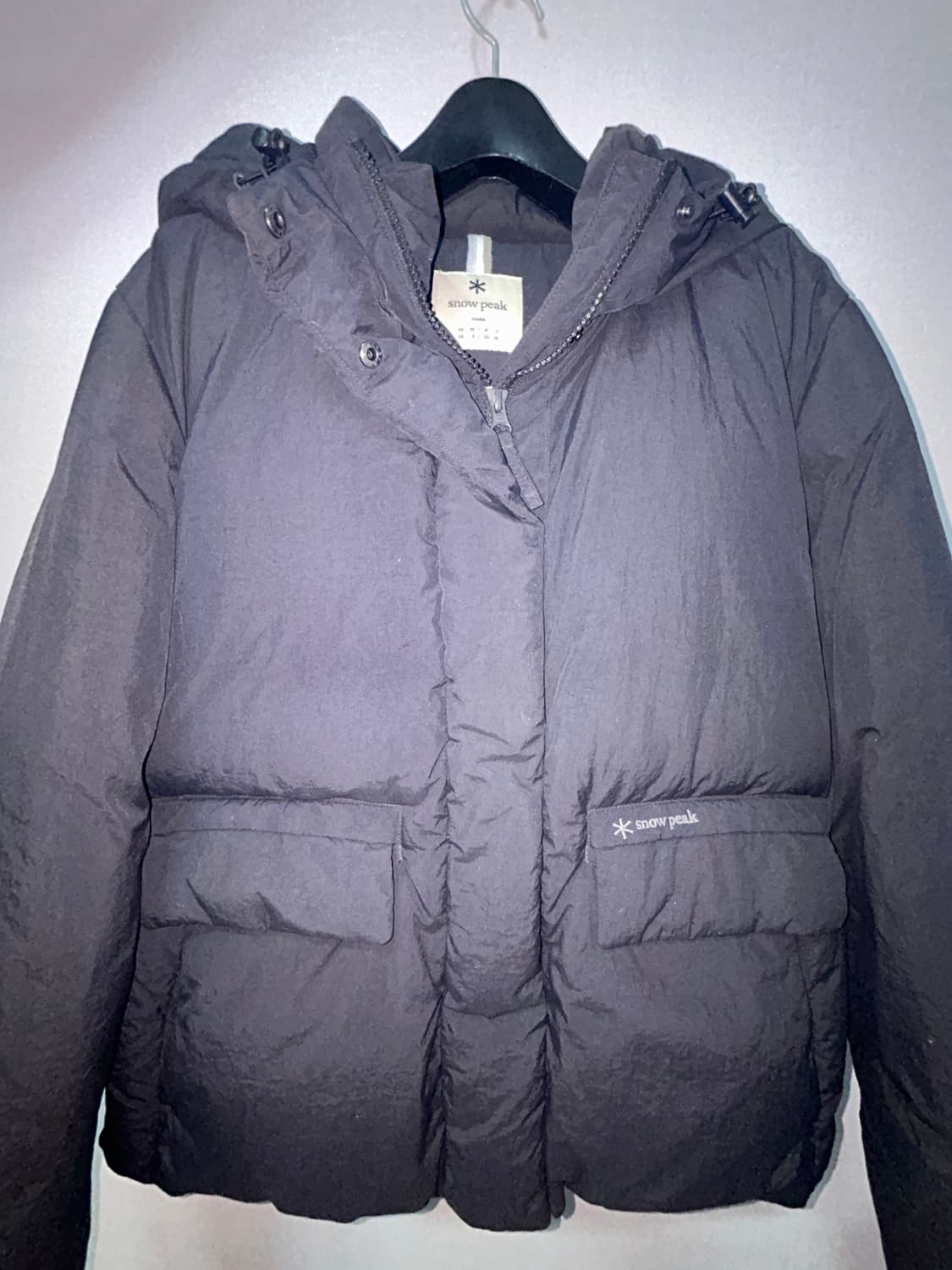 스노우피크 시티캠퍼여성 후드헤비다운자켓 Black 상품이미지2