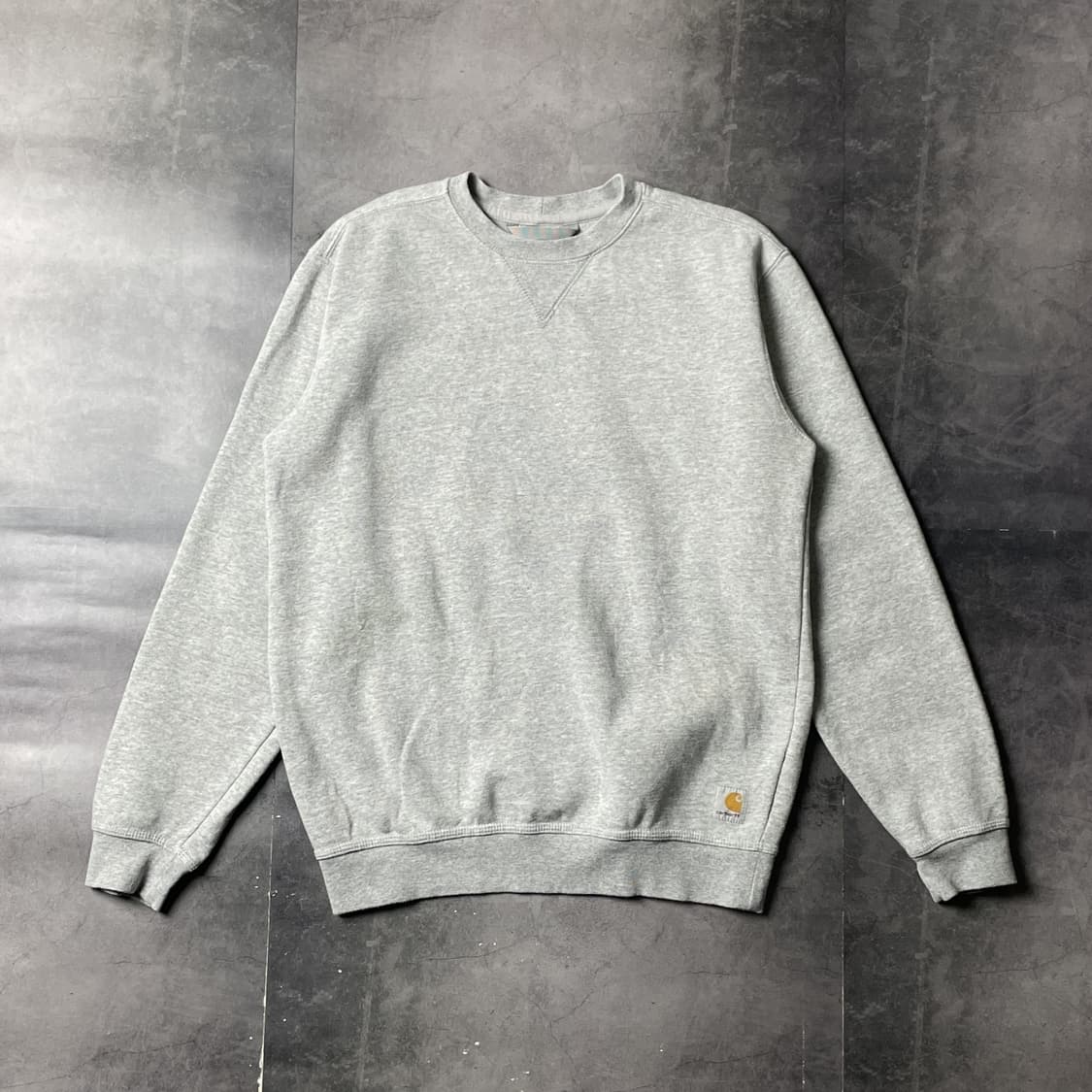 CARHARTT 칼하트 빈티지 그레이 기모 맨투맨 A00902 상품이미지1