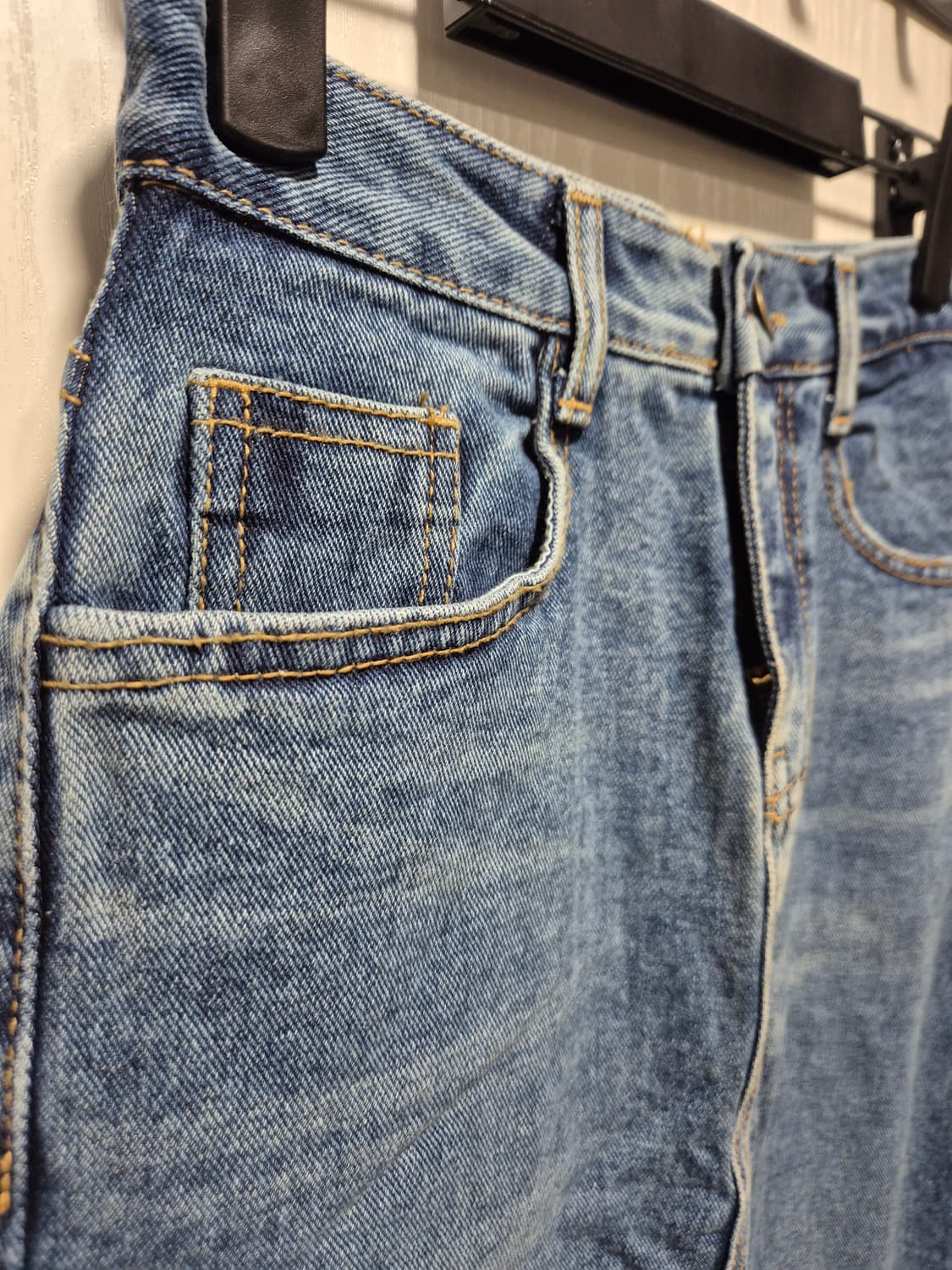 (새상품)vtg 중청 롱 데님 스커트 트임  스커트 상품이미지6