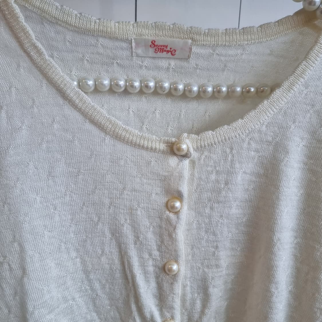 아이보리 진주 가디건 상품이미지2