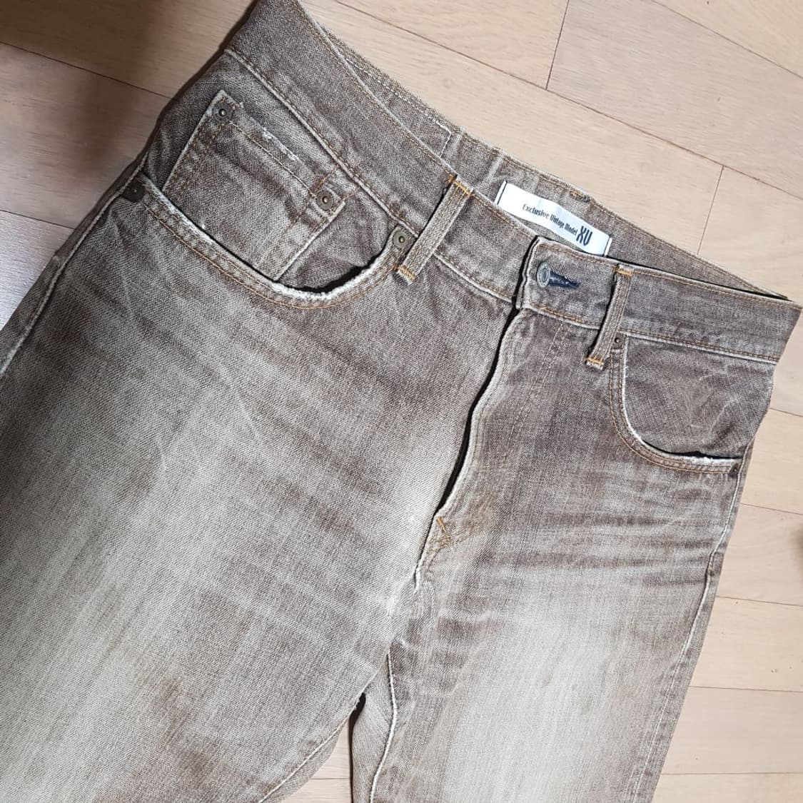 32 / 일본 에드윈 / 프리미엄 XV / 브라운데님/2광 상품이미지4