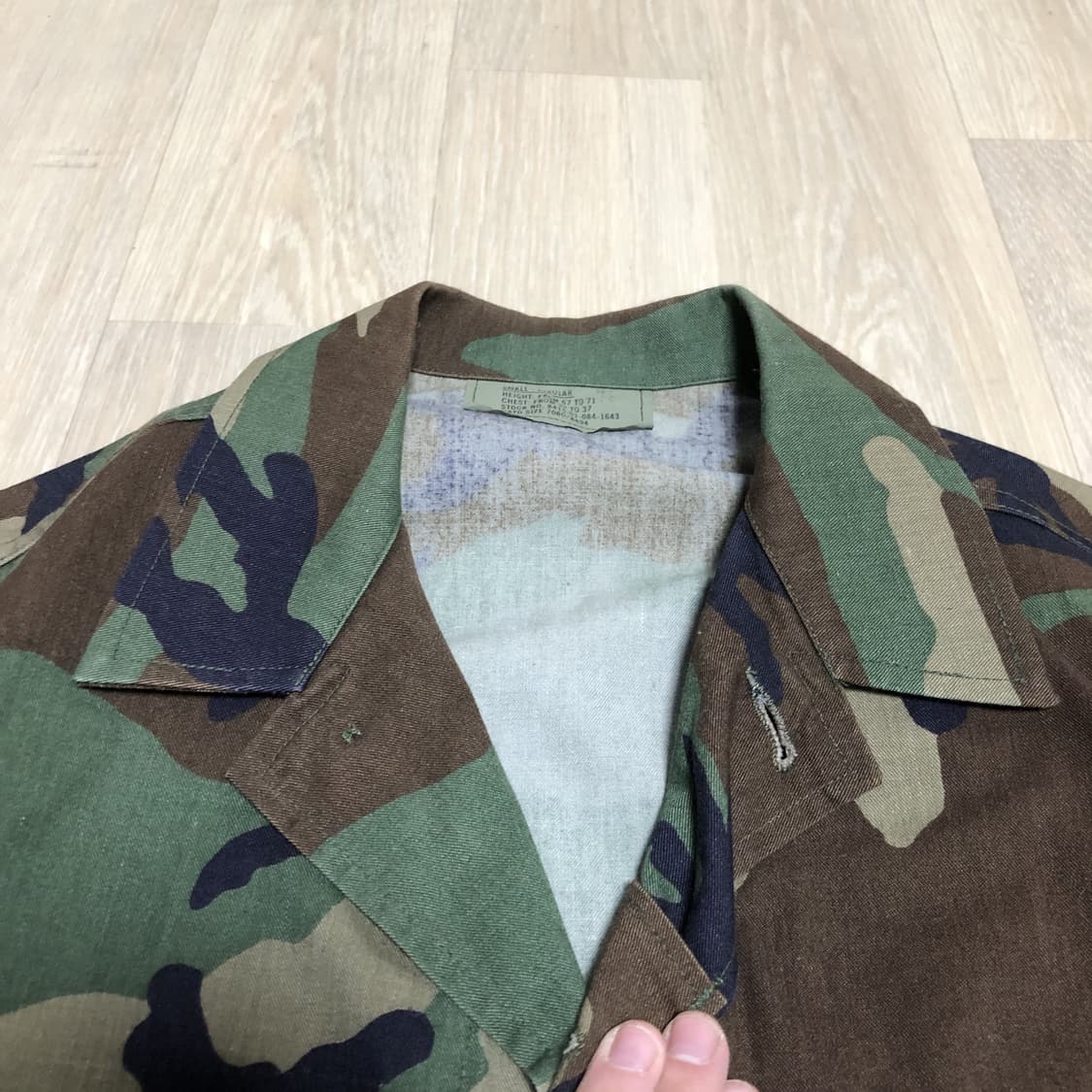 (S-R) 미군 US ARMY 비디유 BDU 우드랜드 춘추용 트윌 자켓 상품이미지5