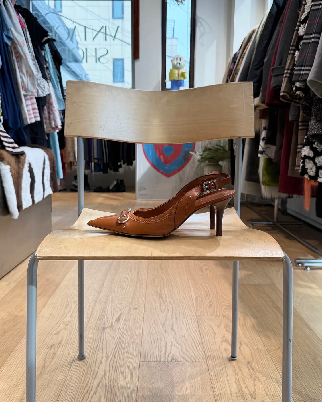 크리스찬 디올 브라운 슬링백 힐 상품이미지4