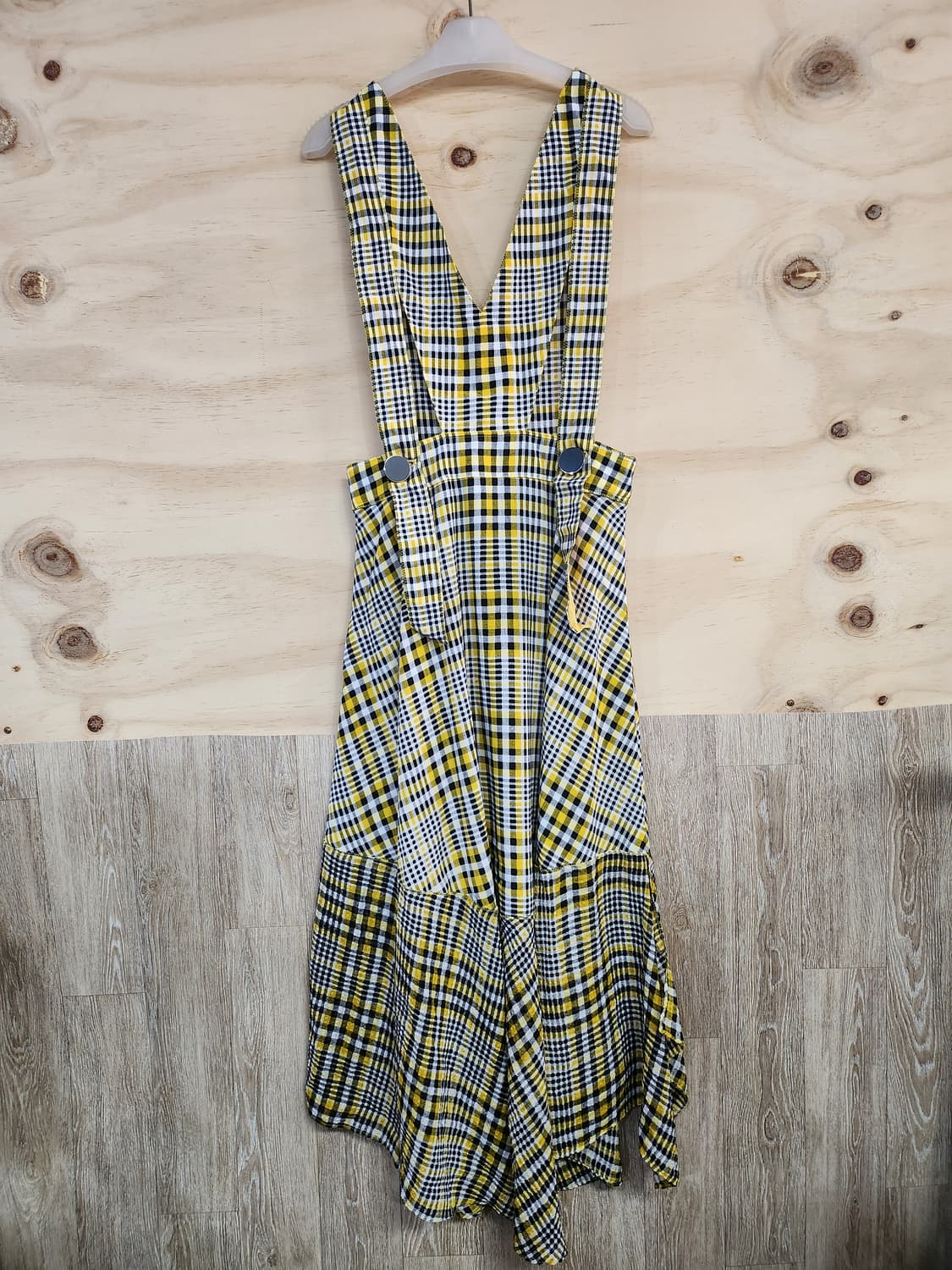 1203) 에고이스트 체크 롱 원피스 상품이미지2