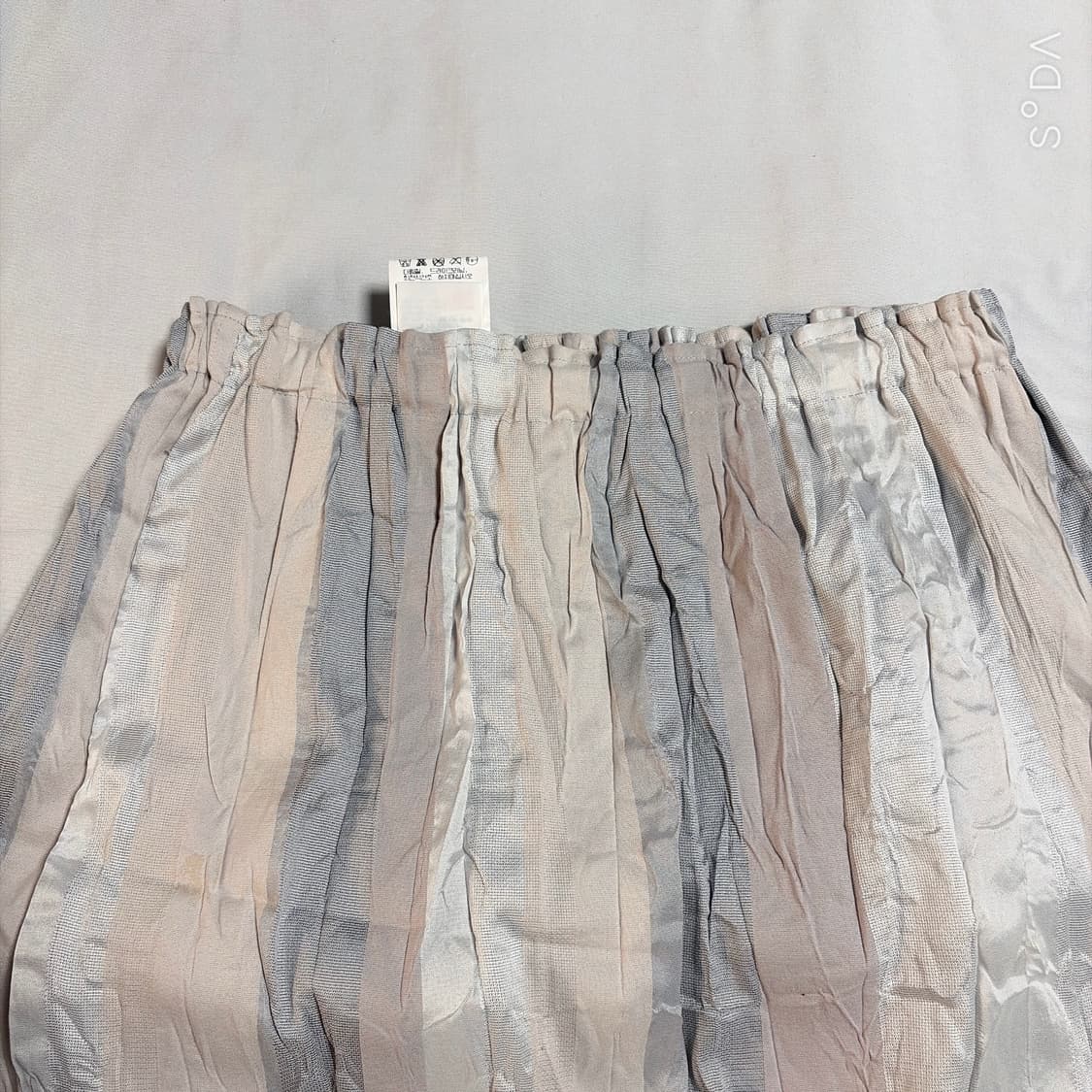 이세야미야케 스트라이프 주름 롱 스커트 상품이미지3