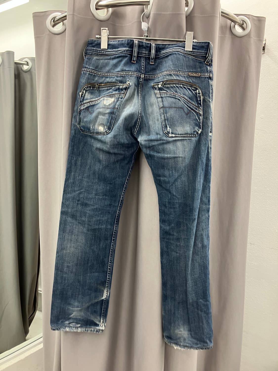 디젤 입체포켓 디스트로이드 워싱 데님진 상품이미지4