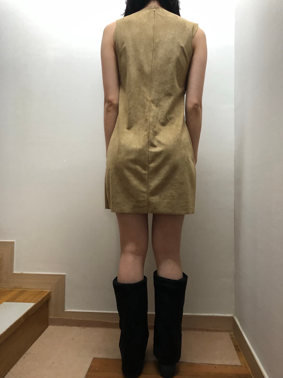 빈티지 브라운 스웨이드 프린지 원피스 상품이미지8