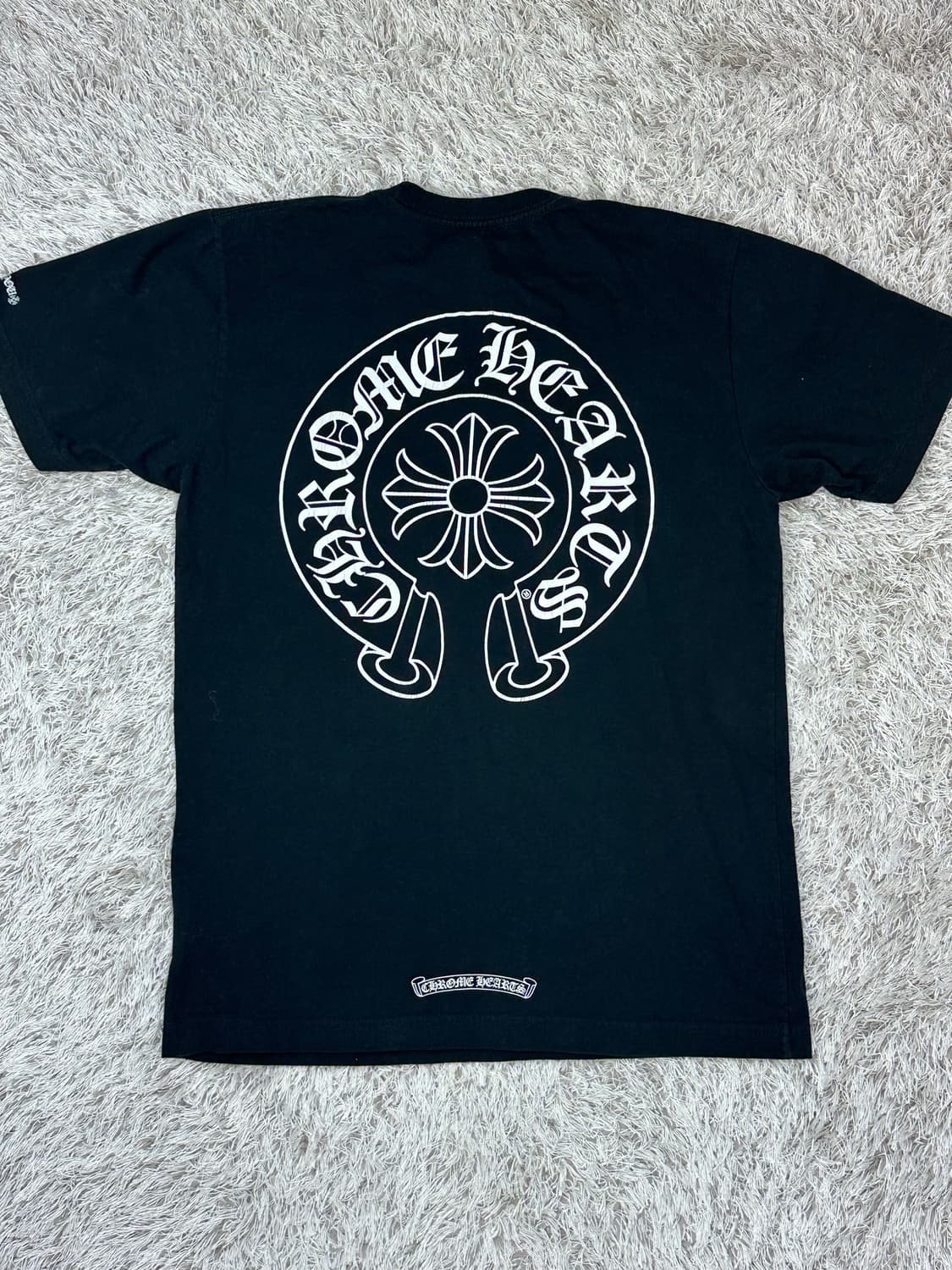 [M] 정품 크롬하츠 홀스슈 반팔 블랙 상품이미지3