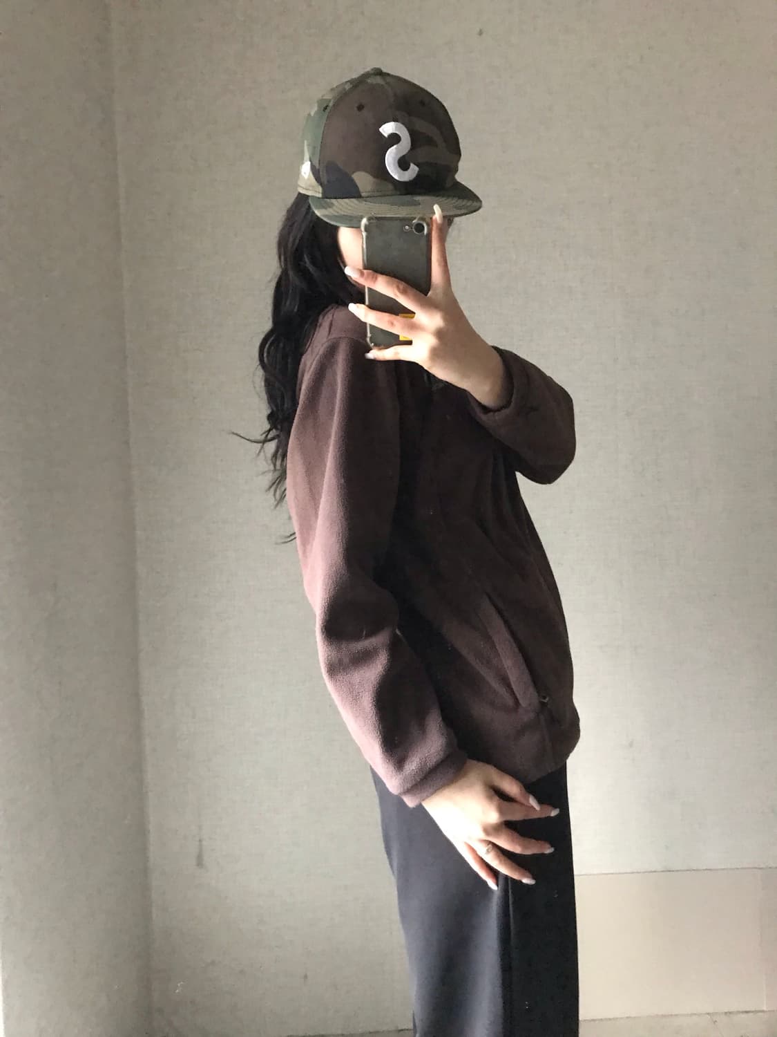 노페 브라운 후리스 상품이미지3