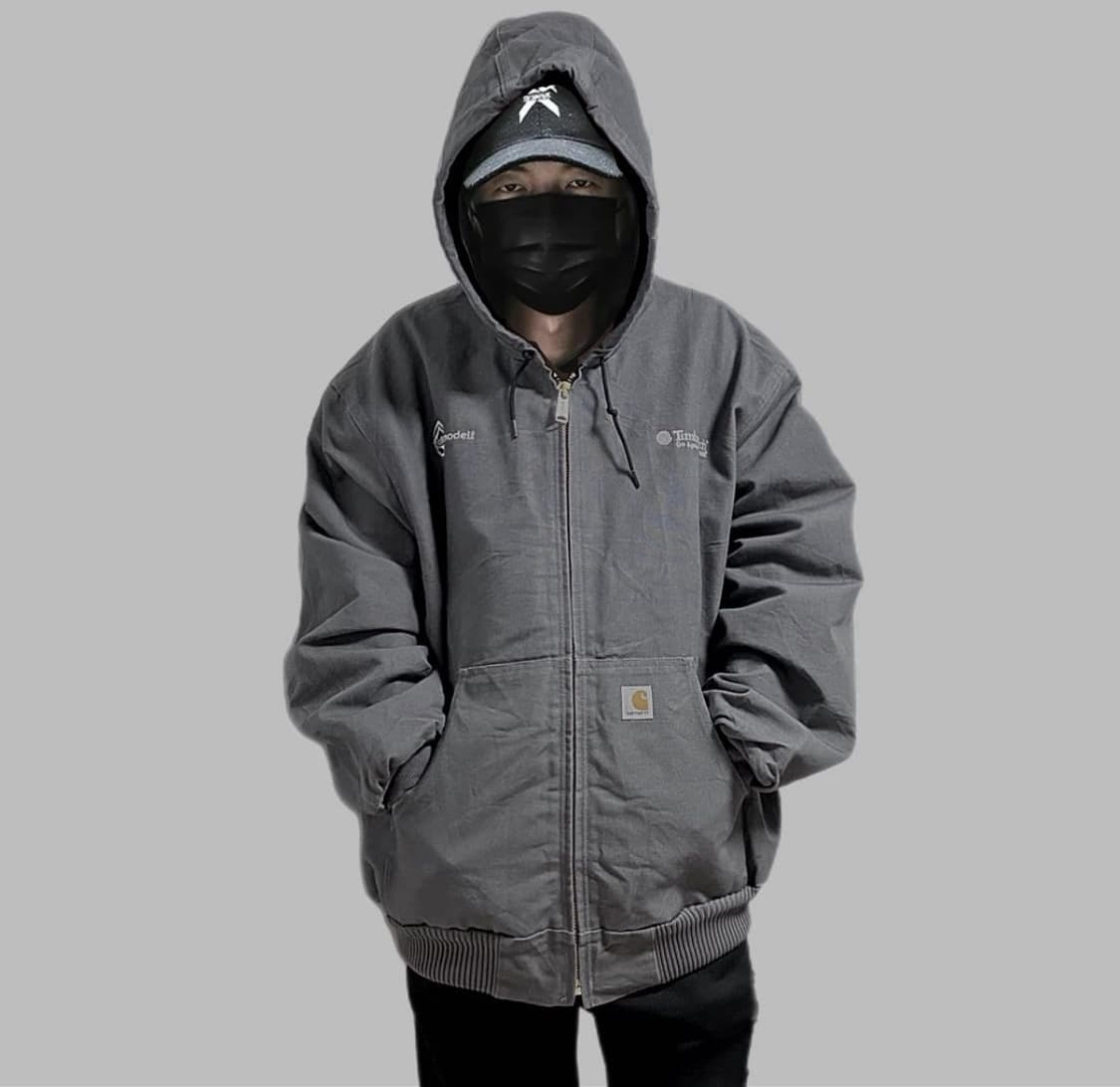 칼하트 x 팀버테치 본 후드 wip 자켓 차골 상품이미지1