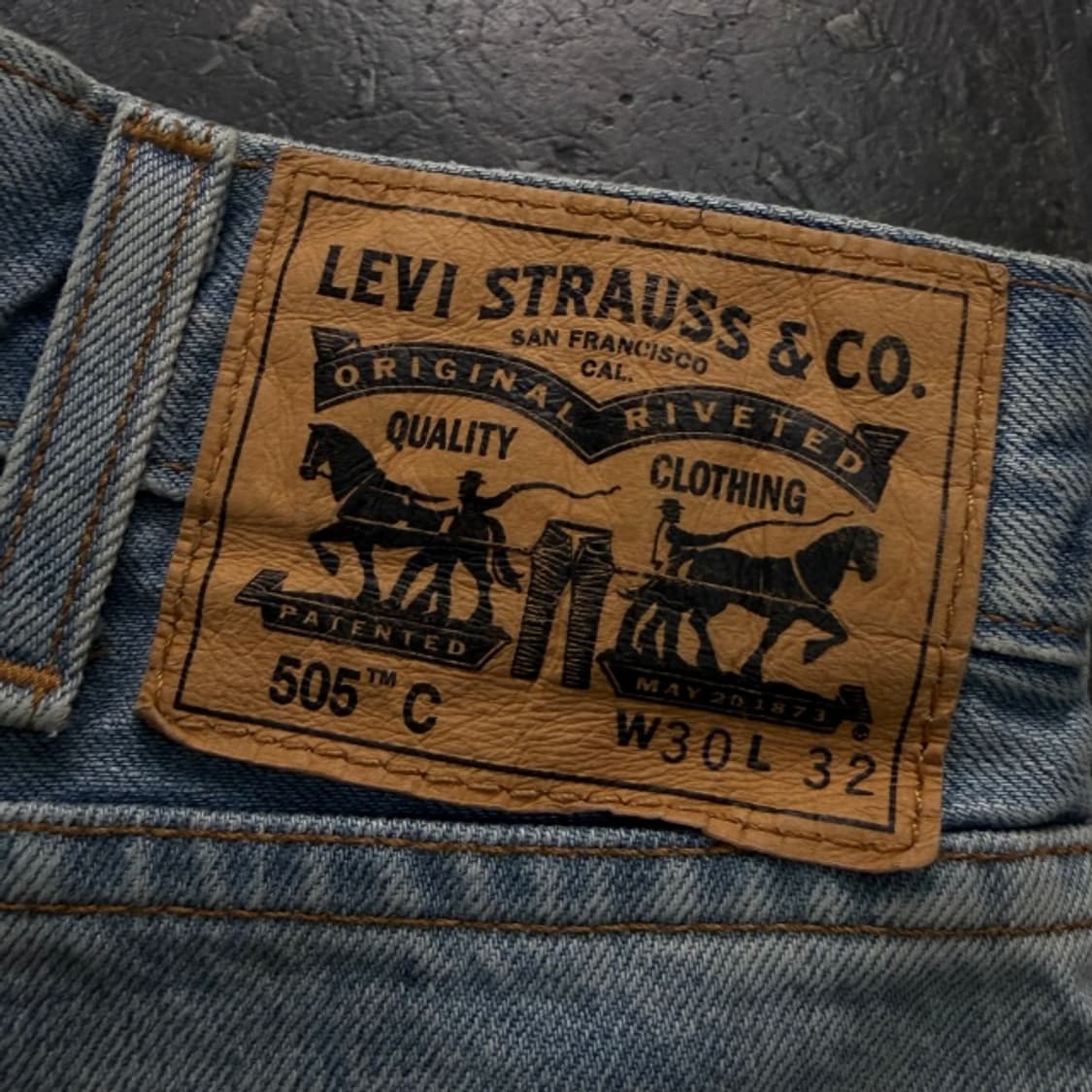 30 리바이스 505 C 오렌지탭 디스트로이드 청바지 상품이미지6