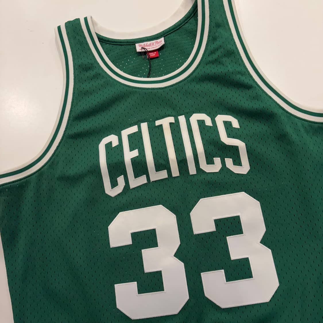 [L] 미첼앤네스 보스턴 셀틱스 래리 버드 33번 농구 유니폼 C431 상품이미지3