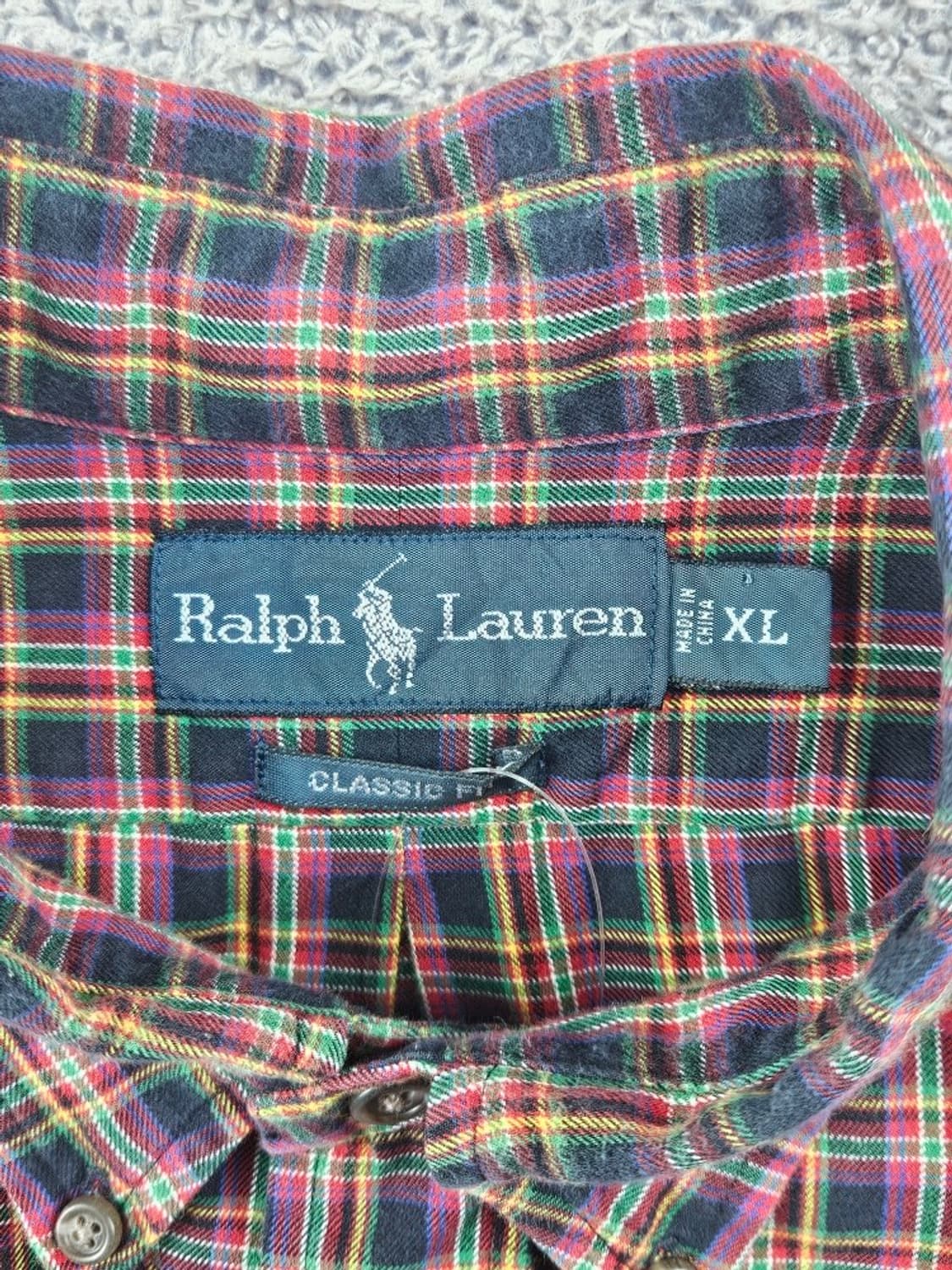 폴로랄프로렌 크롭 커스텀 체크 셔츠 ( XL ) / 11515 상품이미지8