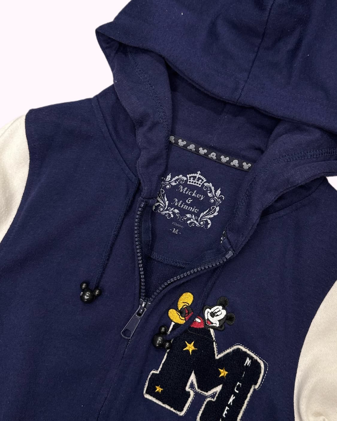 MICKEY&MINNIE patch printing hood zip-up 상품이미지4