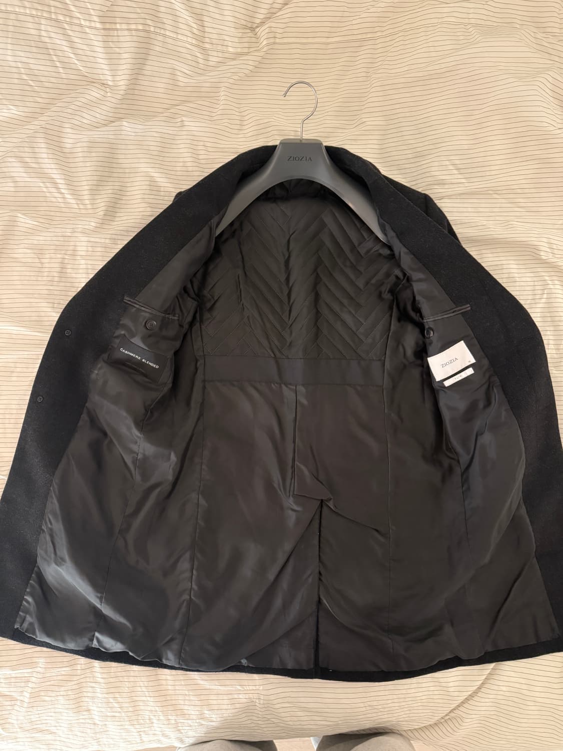 지오지아 캐시미어 혼방 슬림 코트 상품이미지6