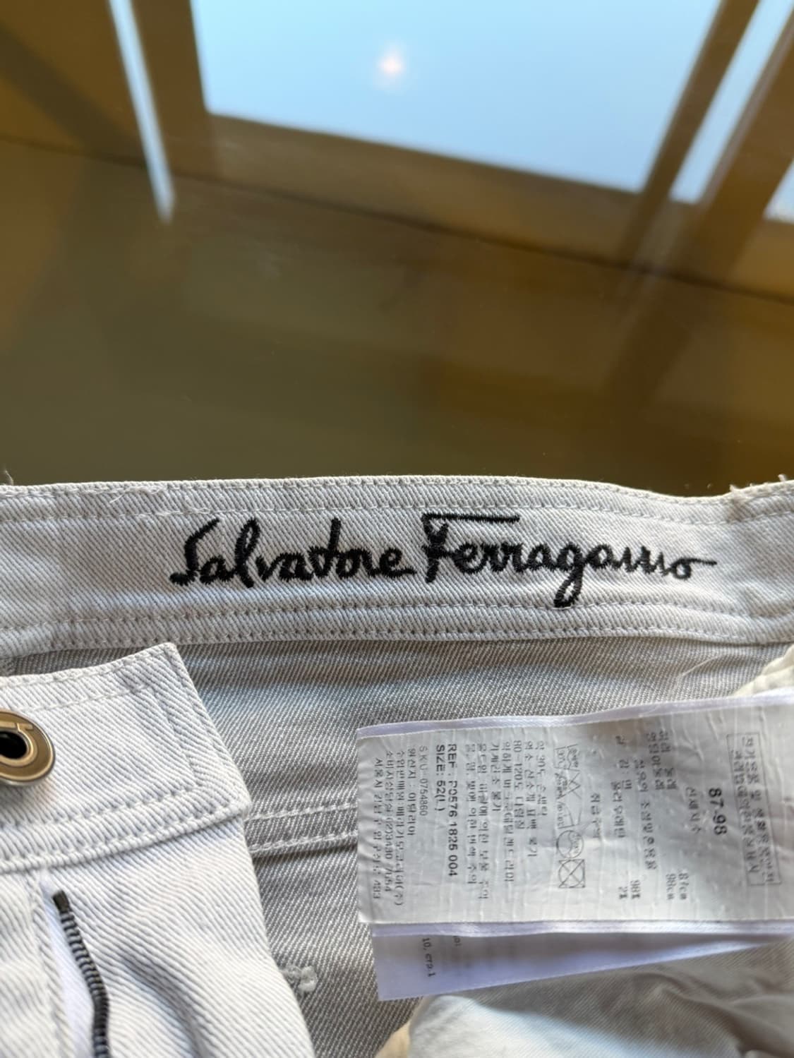 살바토레 페라가모 화이트 데님 87-98 상품이미지7