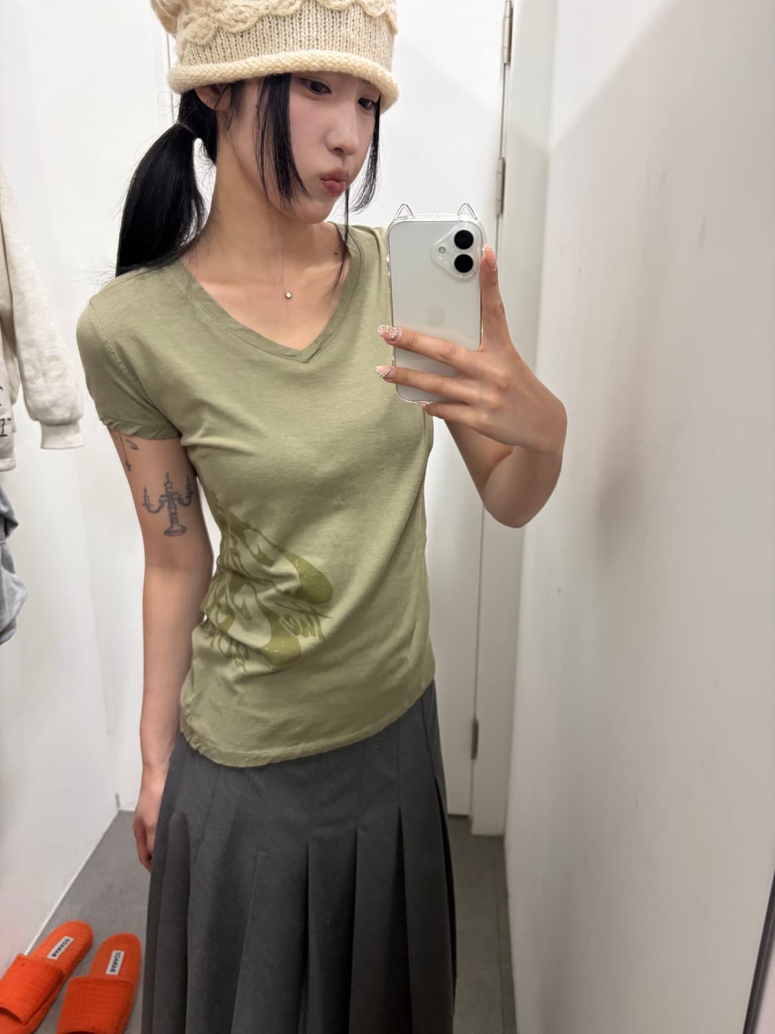 할리데이비슨 사이드 프린팅 반팔티 상품이미지3