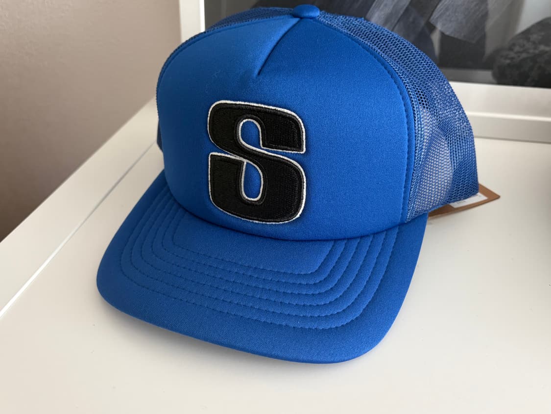 (한국발매x)스투시 빅 s 트러커 스냅백 블루 슈프림 팔라스 상품이미지1