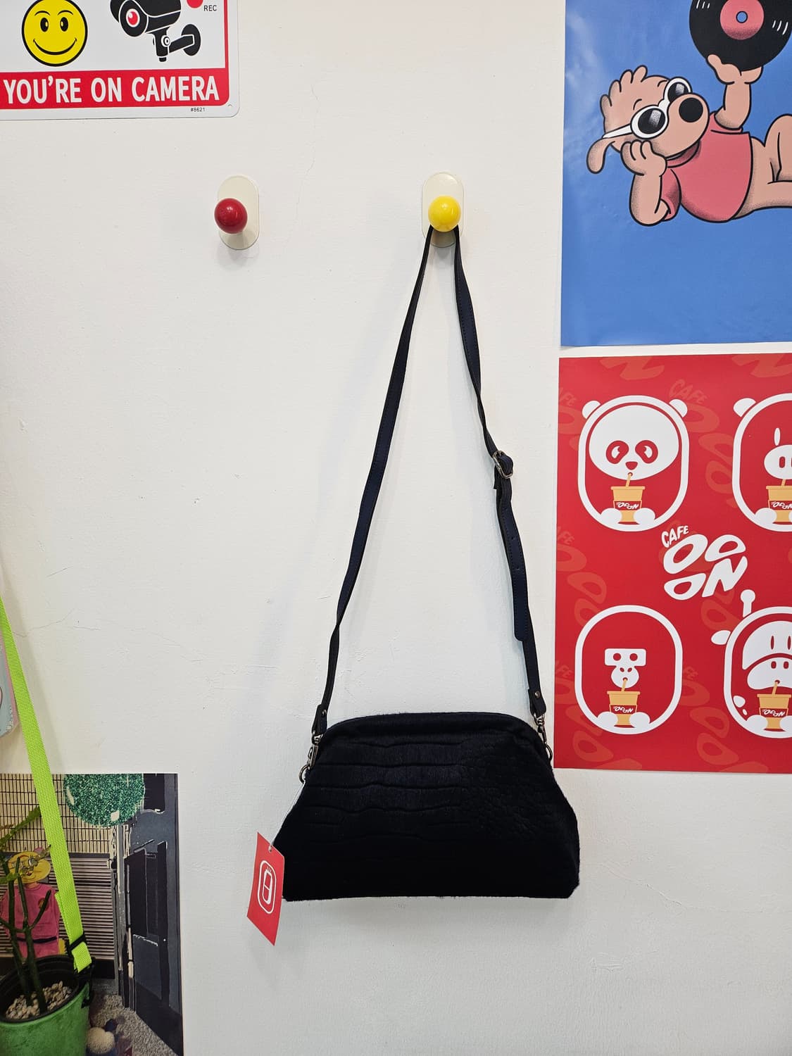 네이비 송치 크로스백 상품이미지3