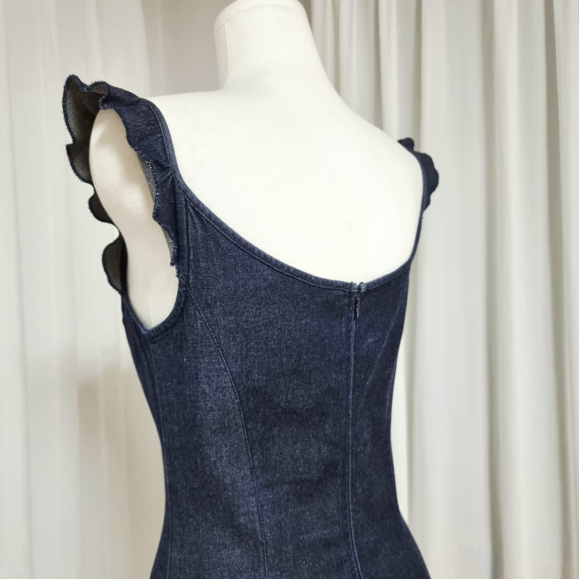 모스키노 JEANS 프릴포인트 데님 원피스 (44-55) 상태좋음 상품이미지9