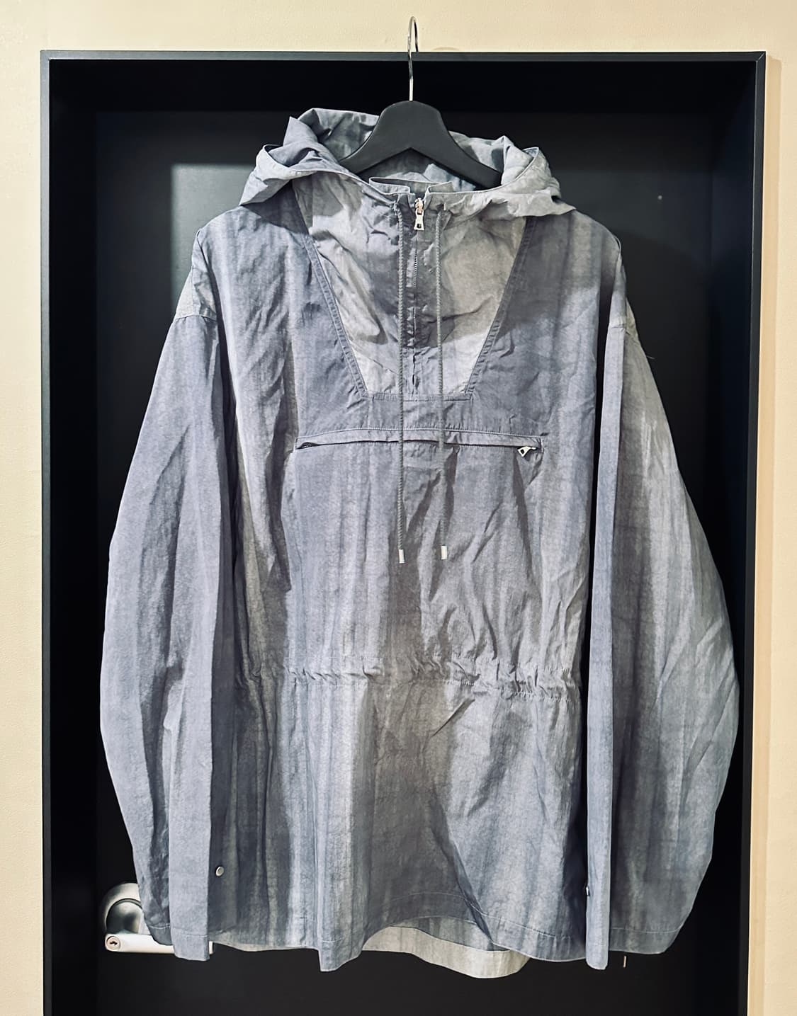 오라리 워싱 아노락 자켓 블루 5사이즈 신품급 바람막이 상품이미지2