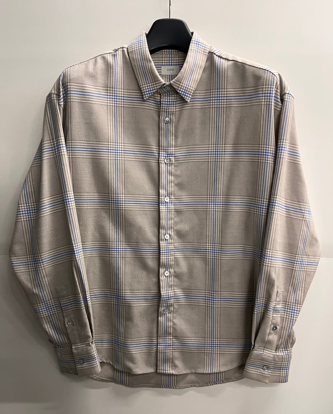 쿠어 Coor 체크 셔츠 L 상품이미지1
