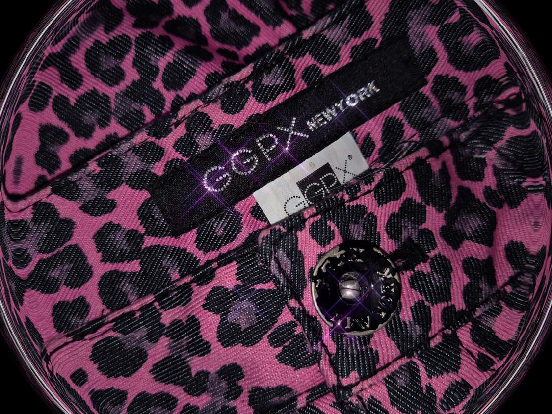 Vintage 02 pink leopard mini Skirt 상품이미지3