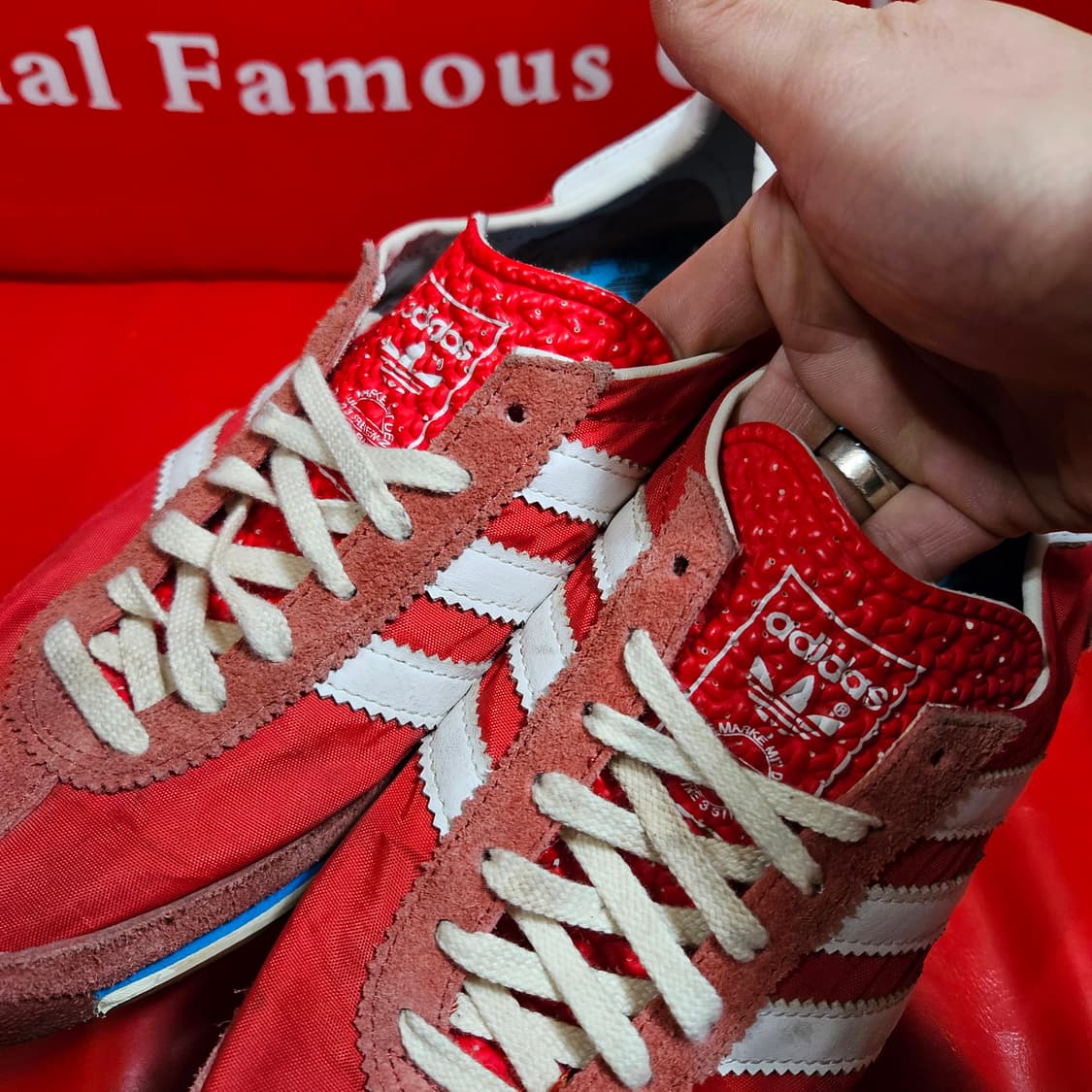 아디다스(Adidas) SL72 빈티지 레드 스니커즈 250size 상품이미지3