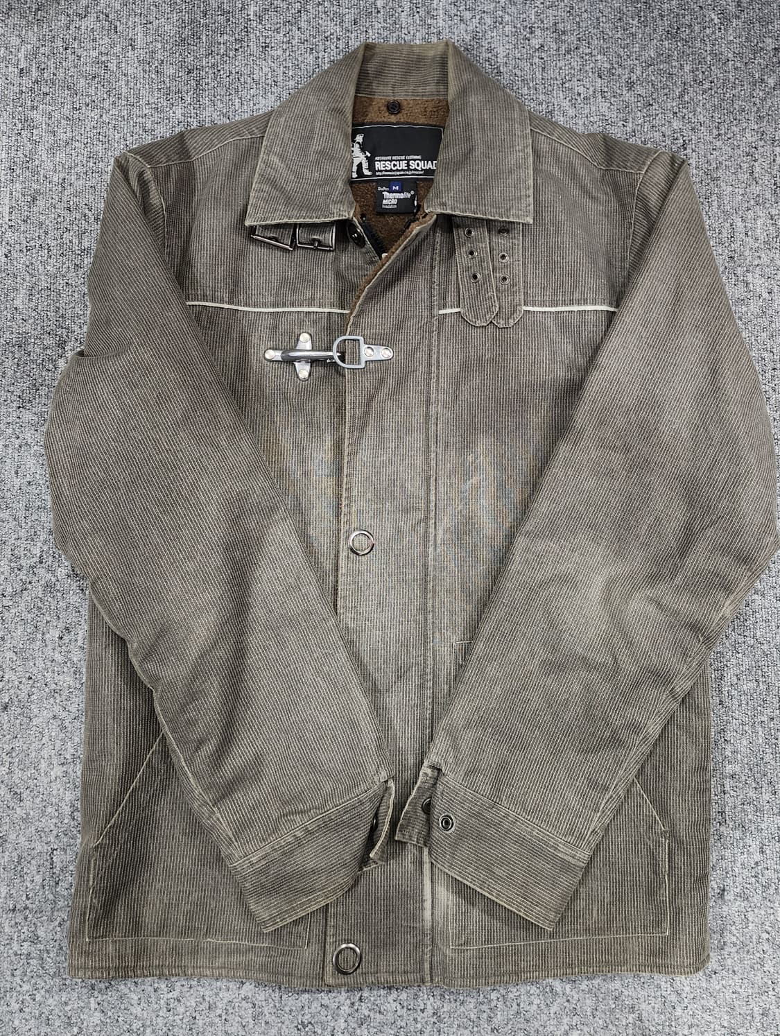 레스큐 스쿼트 일본 빈티지 토글후크 코듀로이 자켓 M 상품이미지8