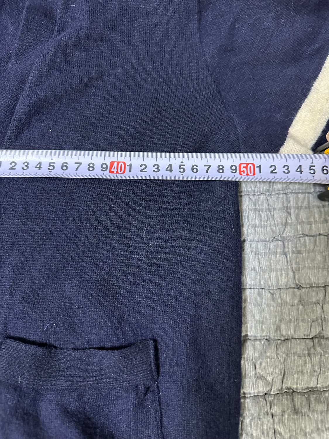 톰브라운 네이비 가디건 삼선 완장 상품이미지6