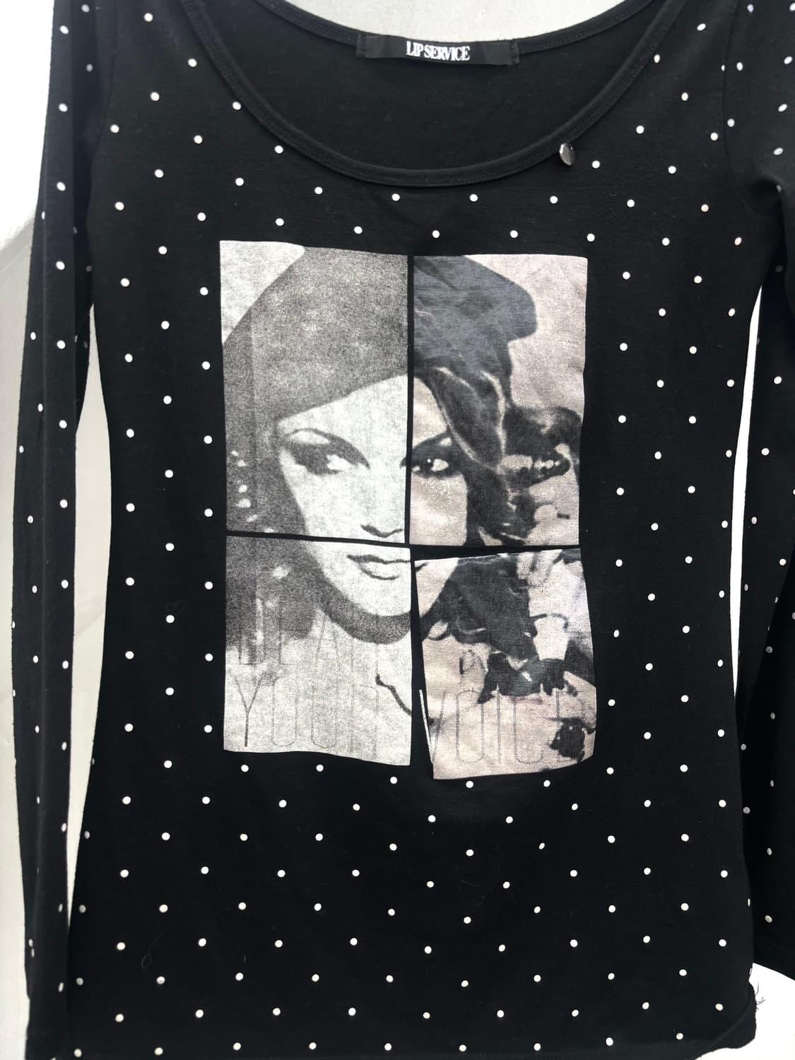 Lip service dot print long sleeve   상품이미지4